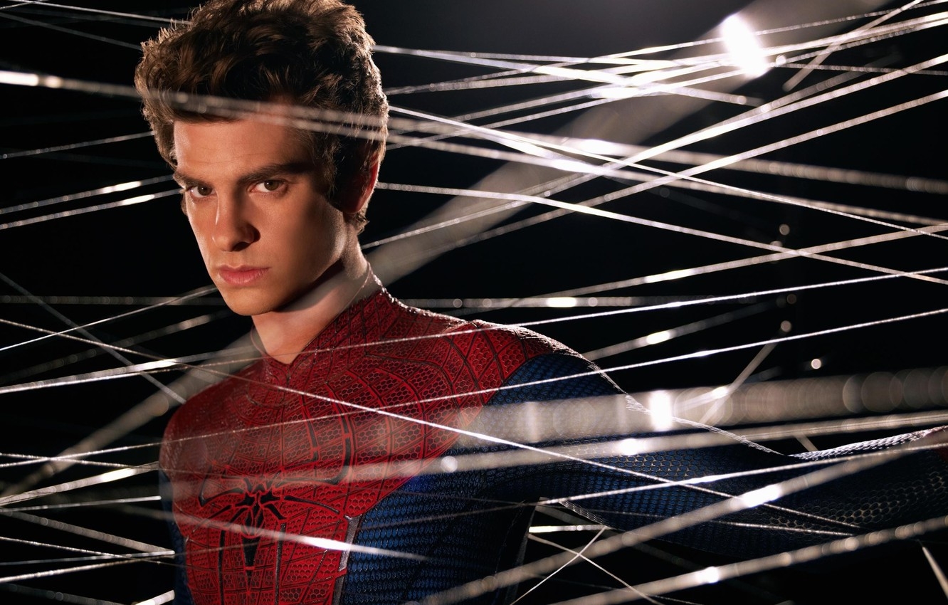 1340x850 Wallpaper spider man, web, peter parker, the amazing spider man, andrew garfield image for desktop, section фильмы, Desktop