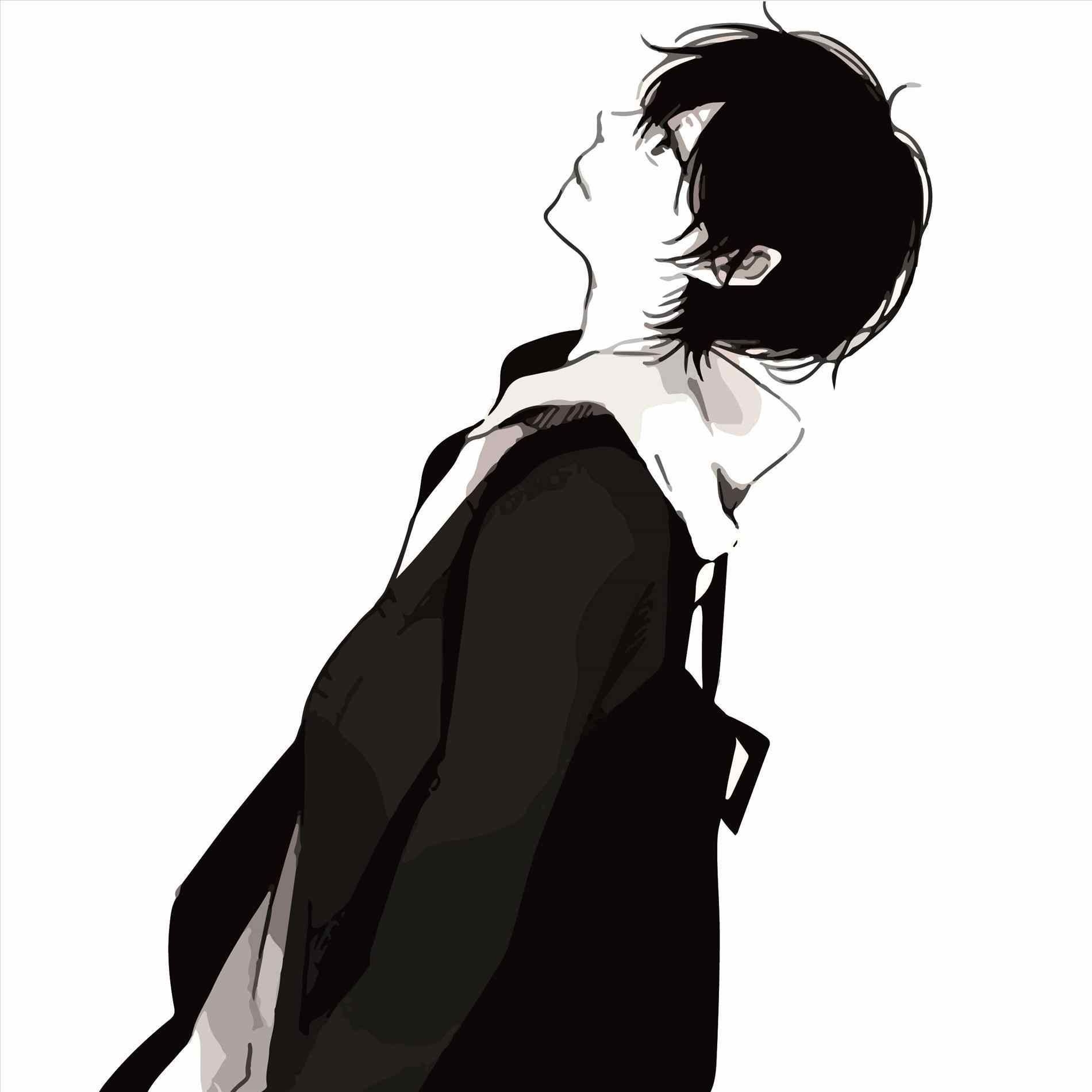 1900x1900 Anime Boy Sad, Phone