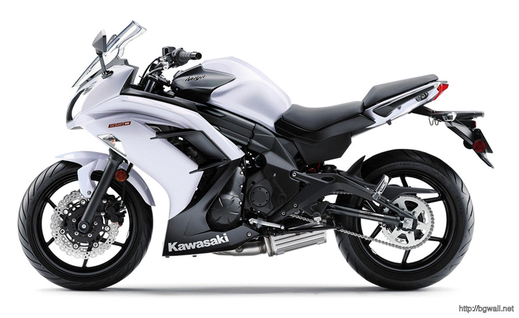 2000x1230 Kawasaki Ninja 650 White Color, Desktop