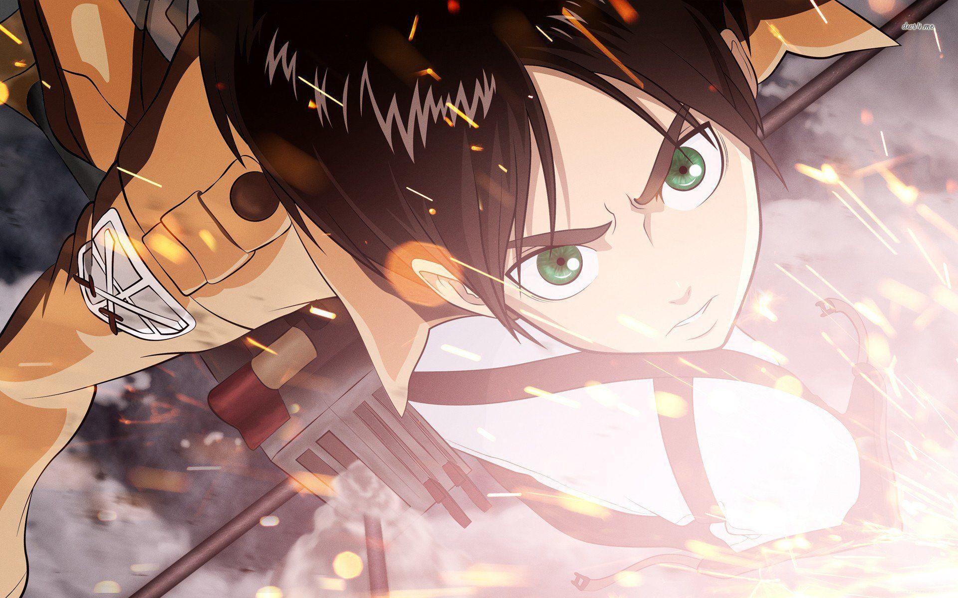 1920x1200 Eren Yeager On Titan Wallpaper 501237, Desktop