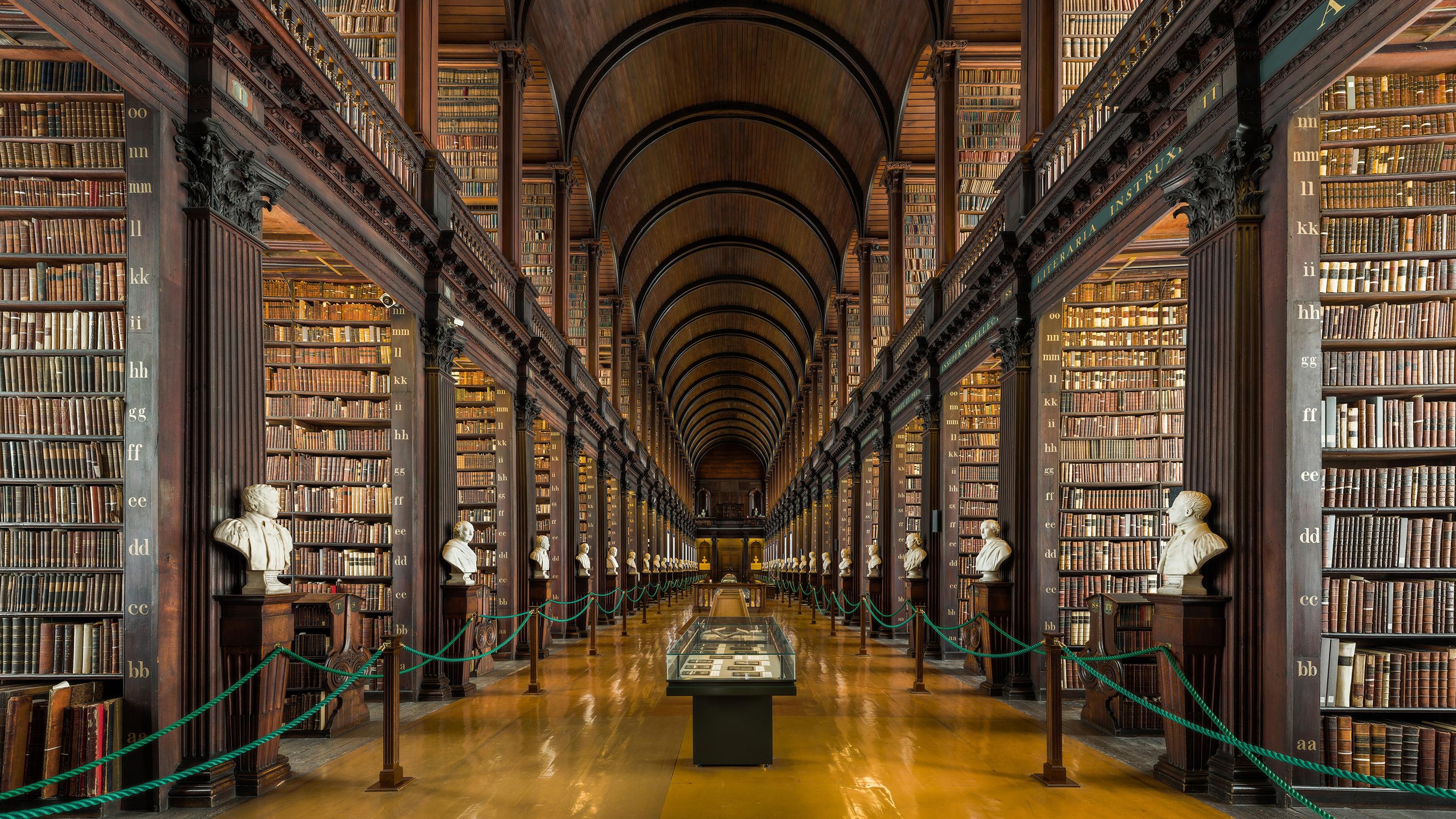 3000x1690 Dublin, Ireland, Trinity College Library, Desktop