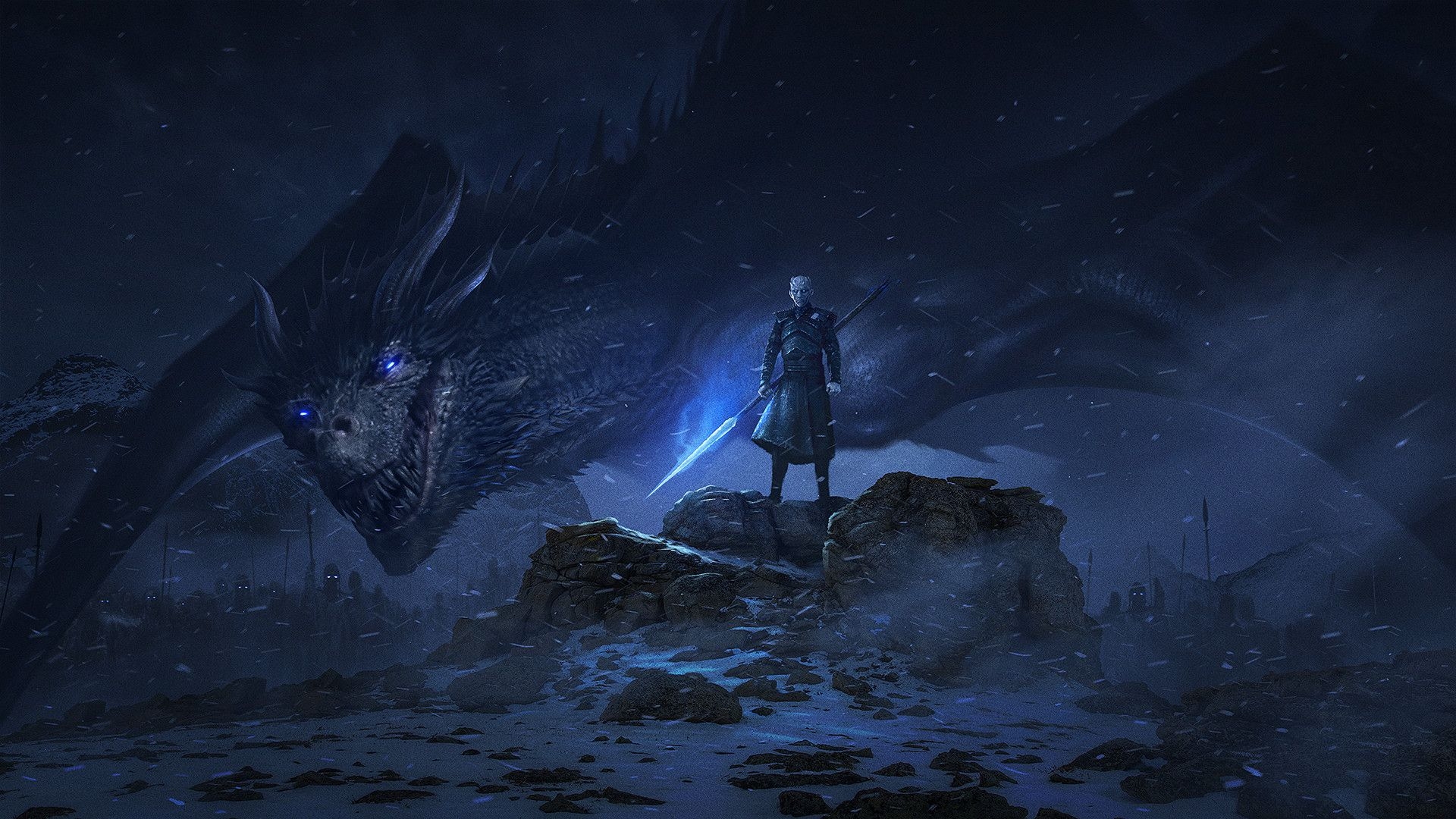 1920x1080 Dragon Night King Game Of Thrones Season 8 Laptop Full HD 1080P HD 4k Wallpaper, Image, Background, Photo and Picture, Desktop