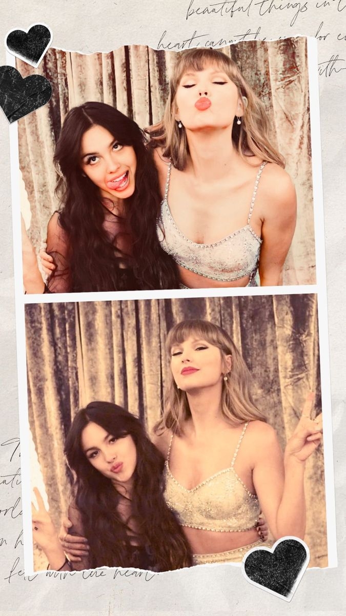 680x1200 Olivia Rodrigo and Taylor Swift BRIT, Phone