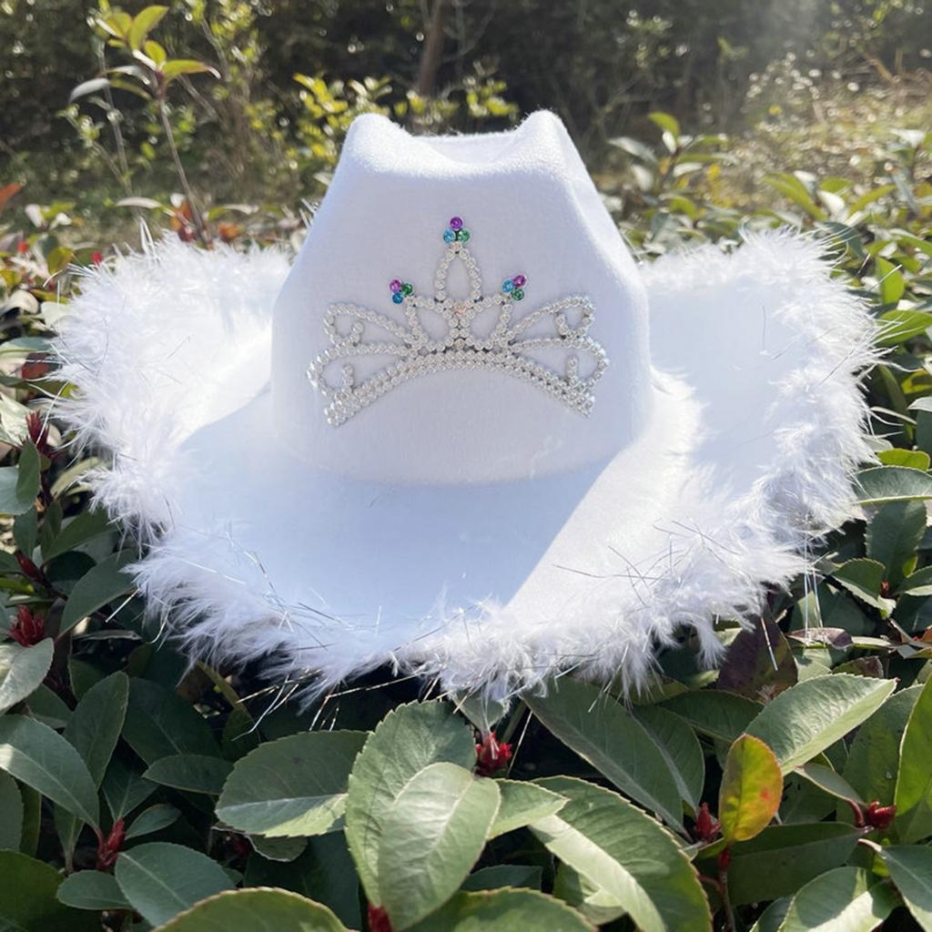 1030x1030 White Feather Preppy Aesthetic Cowgirl Hat, Phone