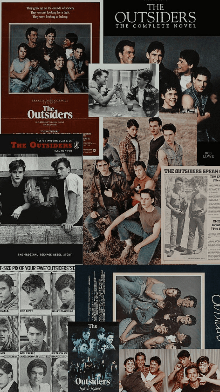 750x1340 outsiders imagines, Movie collage, Phone