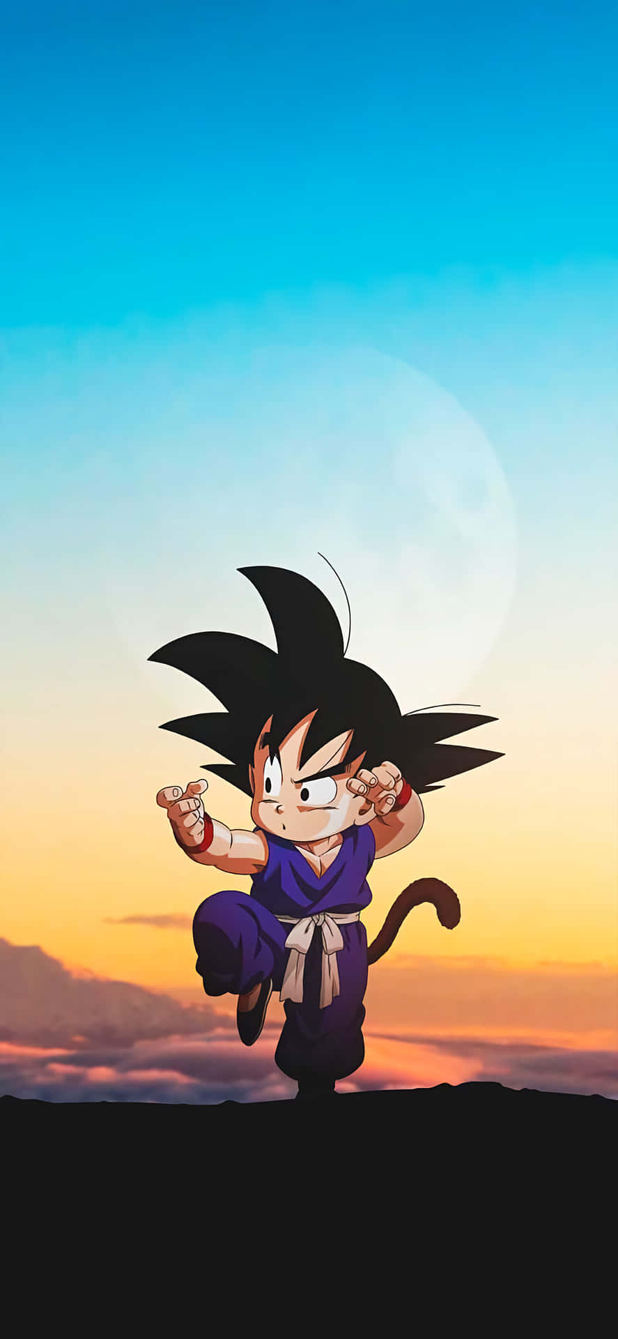 890x1920 Kid Goku Background, Phone