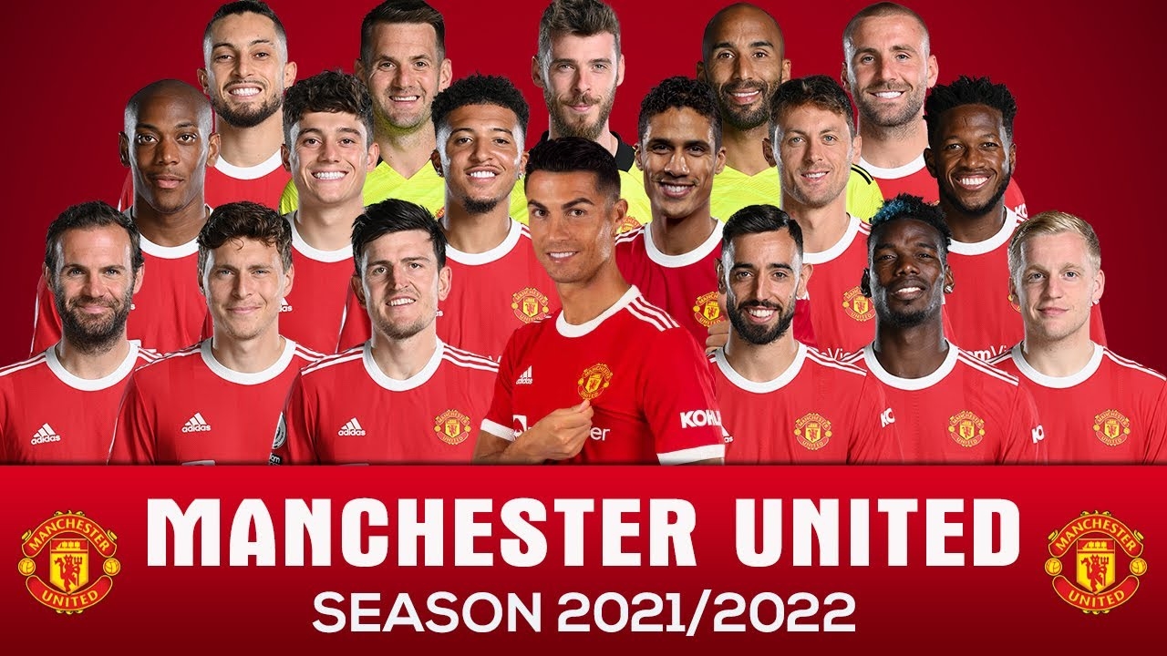 1280x720 MANCHESTER UNITED SQUAD 2021 2022 WITH CRISTIANO RONALDO, Desktop