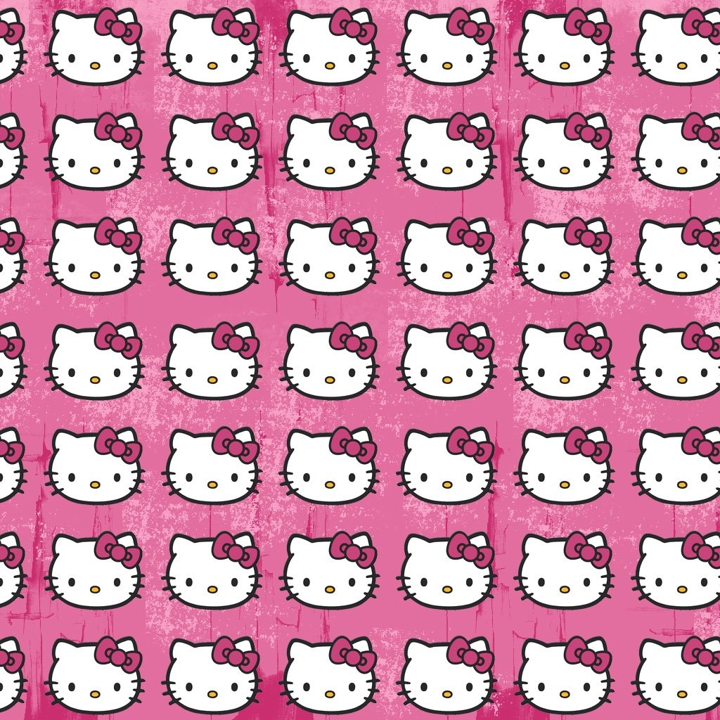 1030x1030 Hello Kitty Pattern iPad Wallpaper Free Download, Phone