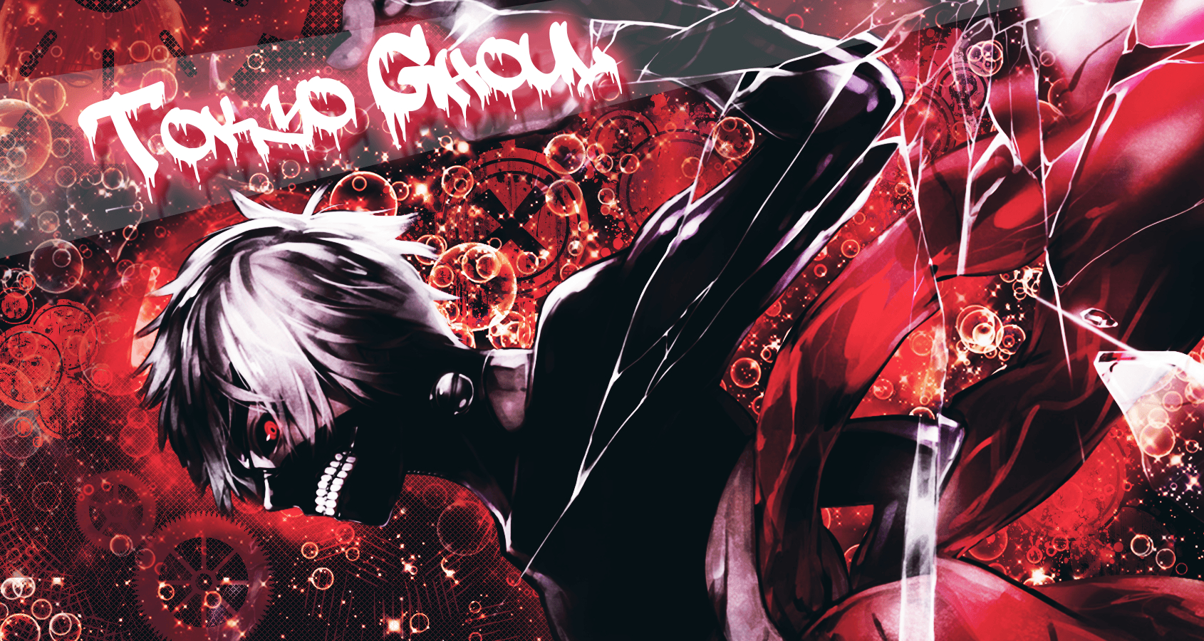 1690x900 Tokyo Ghoul, Kaneki Ken Wallpaper Red, Desktop