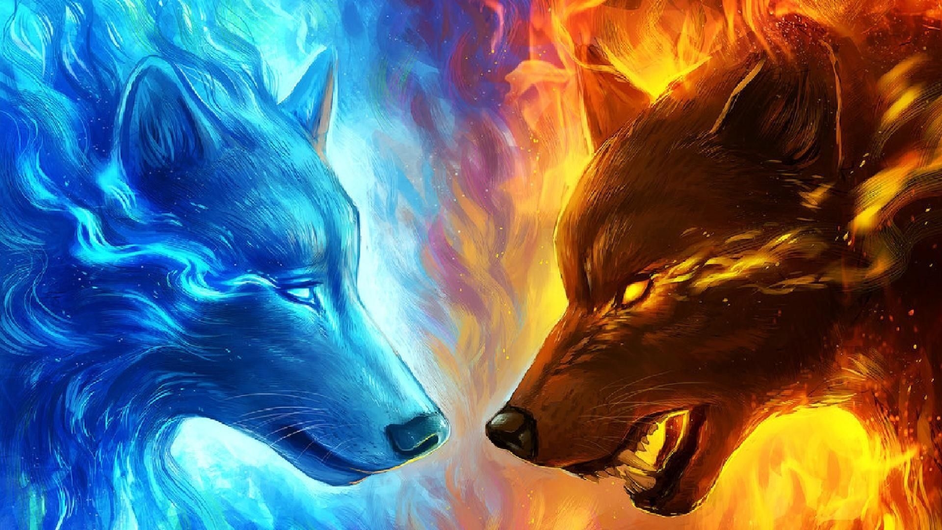 1920x1080 Cool Fire Wolf Wallpaper Free Cool Fire Wolf Background, Desktop