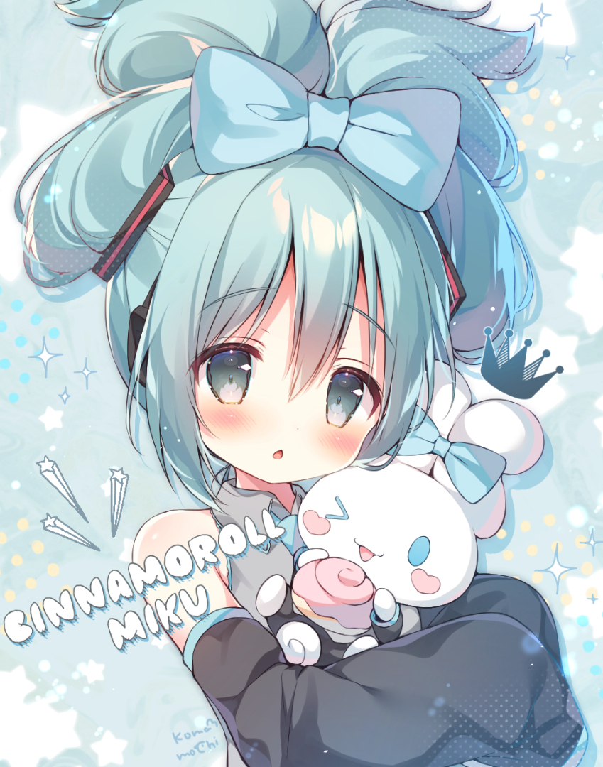 850x1080 hatsune miku, cinnamiku, and cinnamoroll (vocaloid and 1 more) drawn, Phone