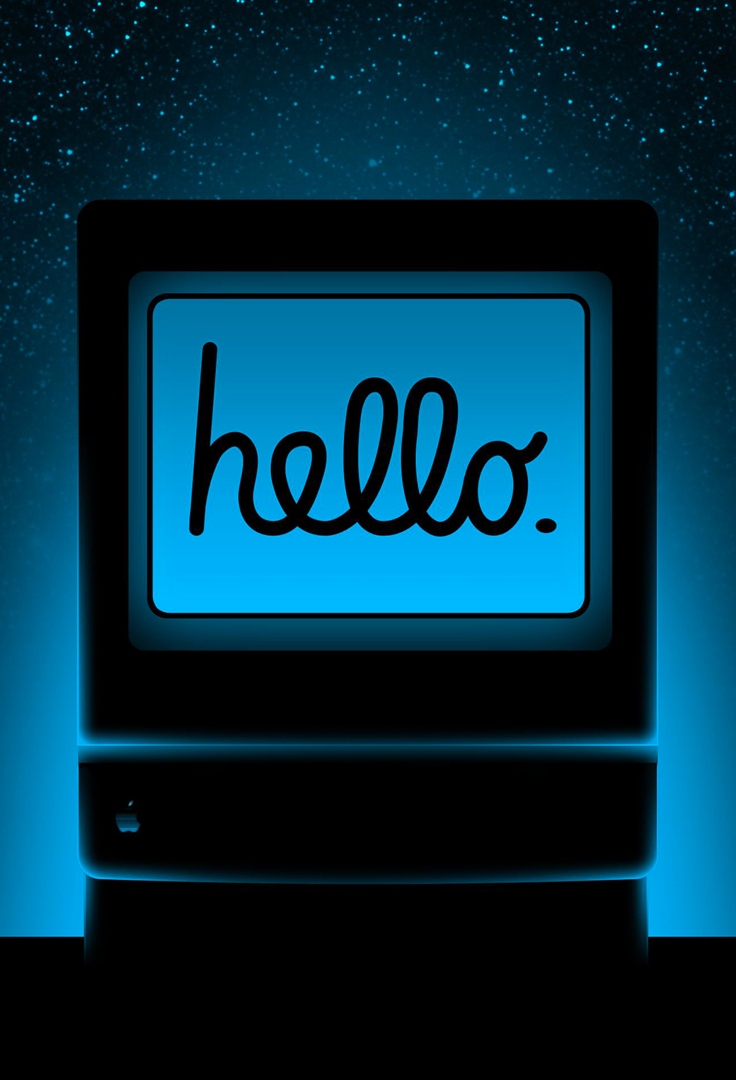 1040x1530 Hello Mac Wallpaper for iPhone Pro Max, X, 6, Phone