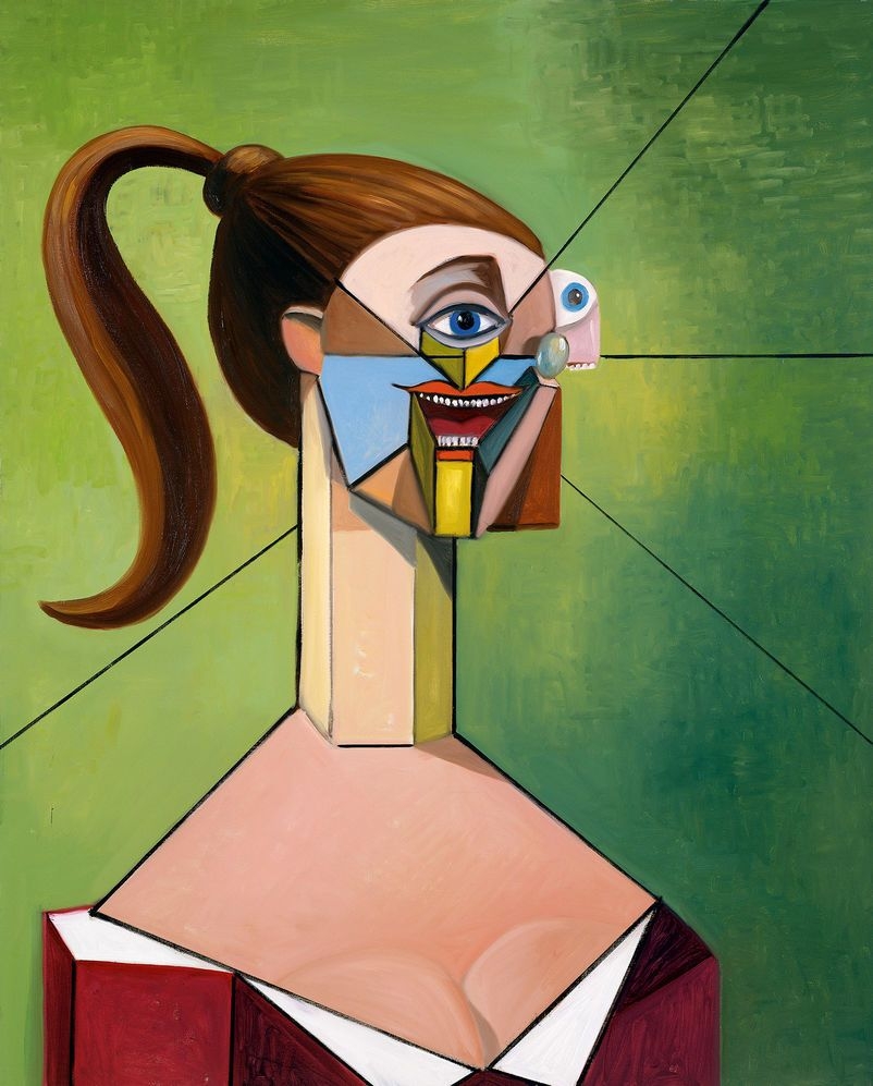 810x1000 George condo, Phone