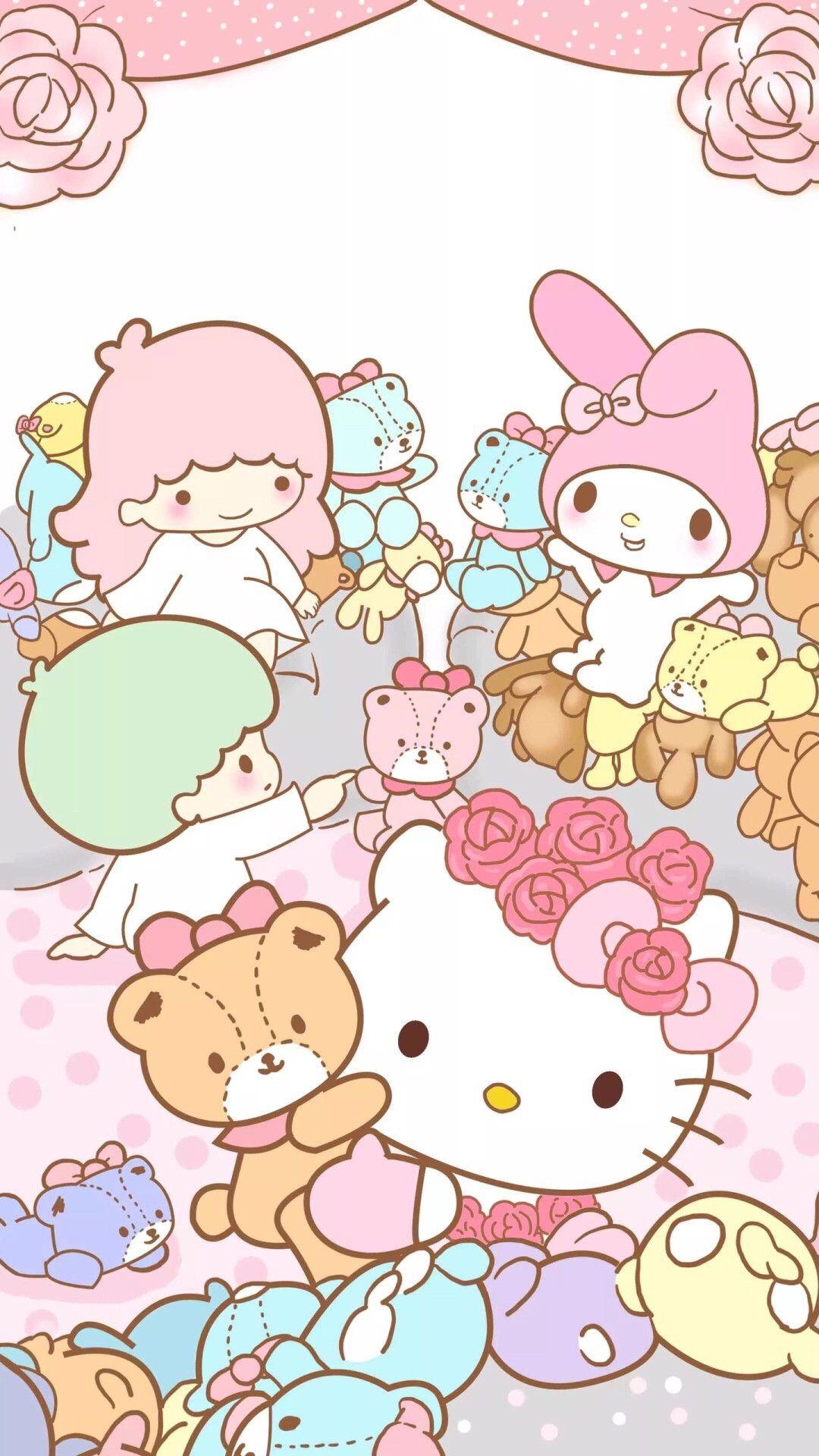 1080x1920 Sanrio Pom Pom Purin and Macaron Wallpaper, Phone