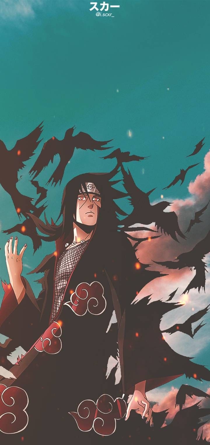 720x1520 Itachi Uchiha. Samurai anime, Itachi uchiha art, Itachi mangekyou sharingan, Phone