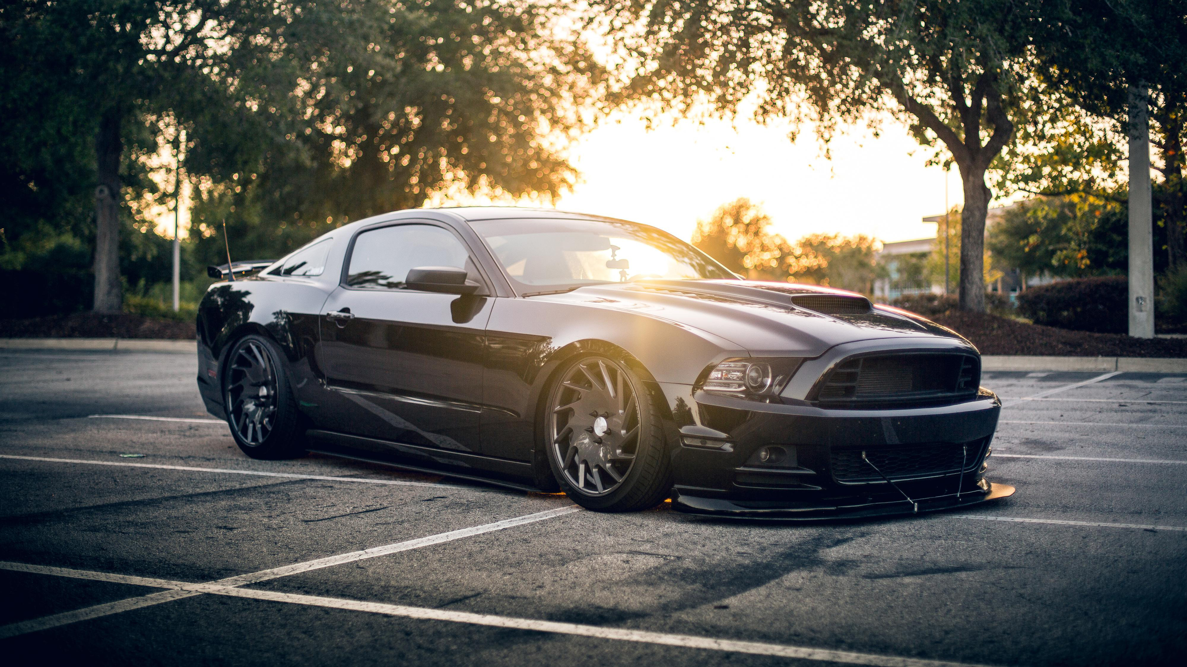 4000x2250 Black Mustang Wallpaper, Desktop