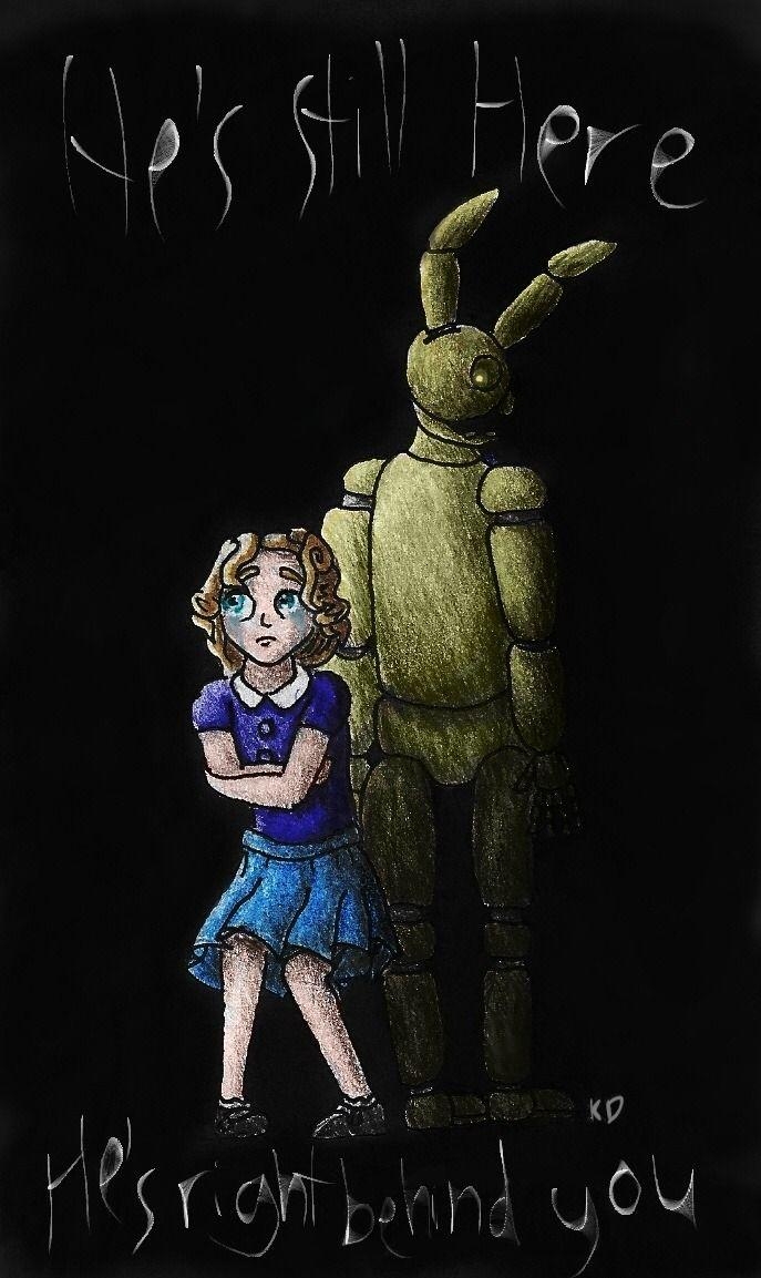 690x1160 fnaf 6 springtrap springbonnie elizabeth kittycheetah14 five nights, Phone