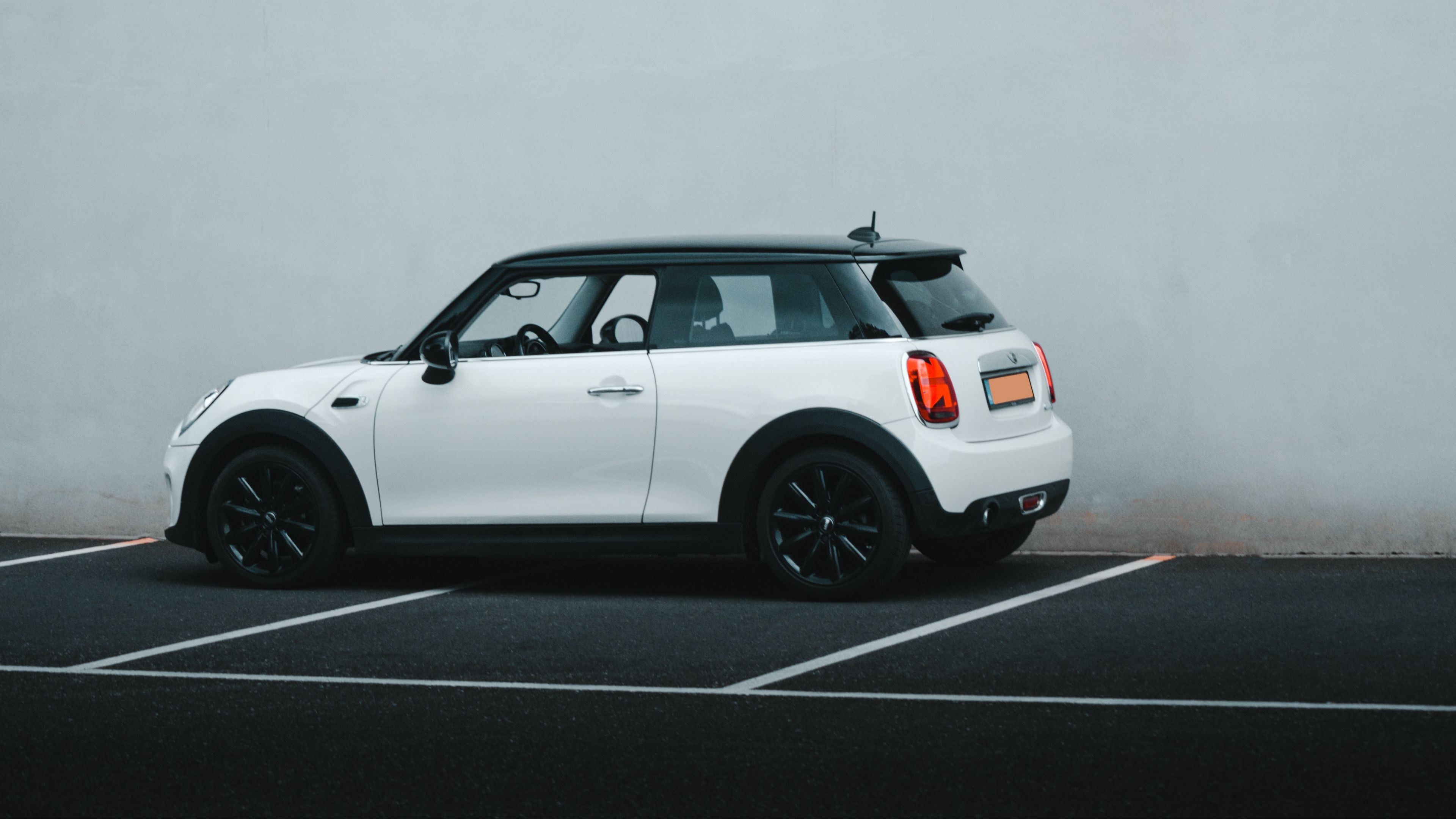 3840x2160 Download wallpaper  mini cooper, mini, car, white, side view 4k uhd 16:9 HD background, Desktop