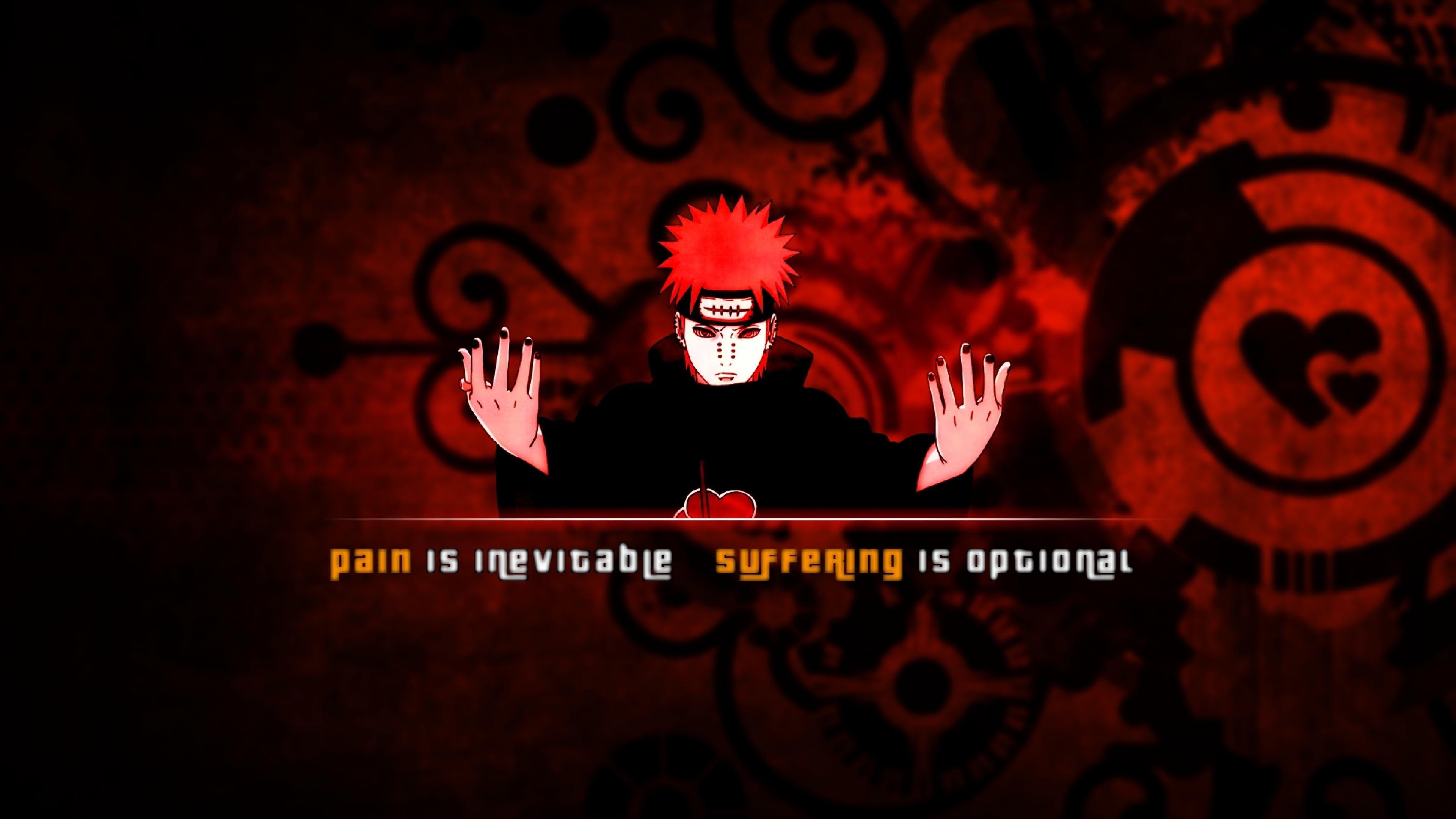 3840x2160 Wallpaper Akatsuki Logo Yahiko Pain Shinra Tensei Chibaku Ultra X, Desktop