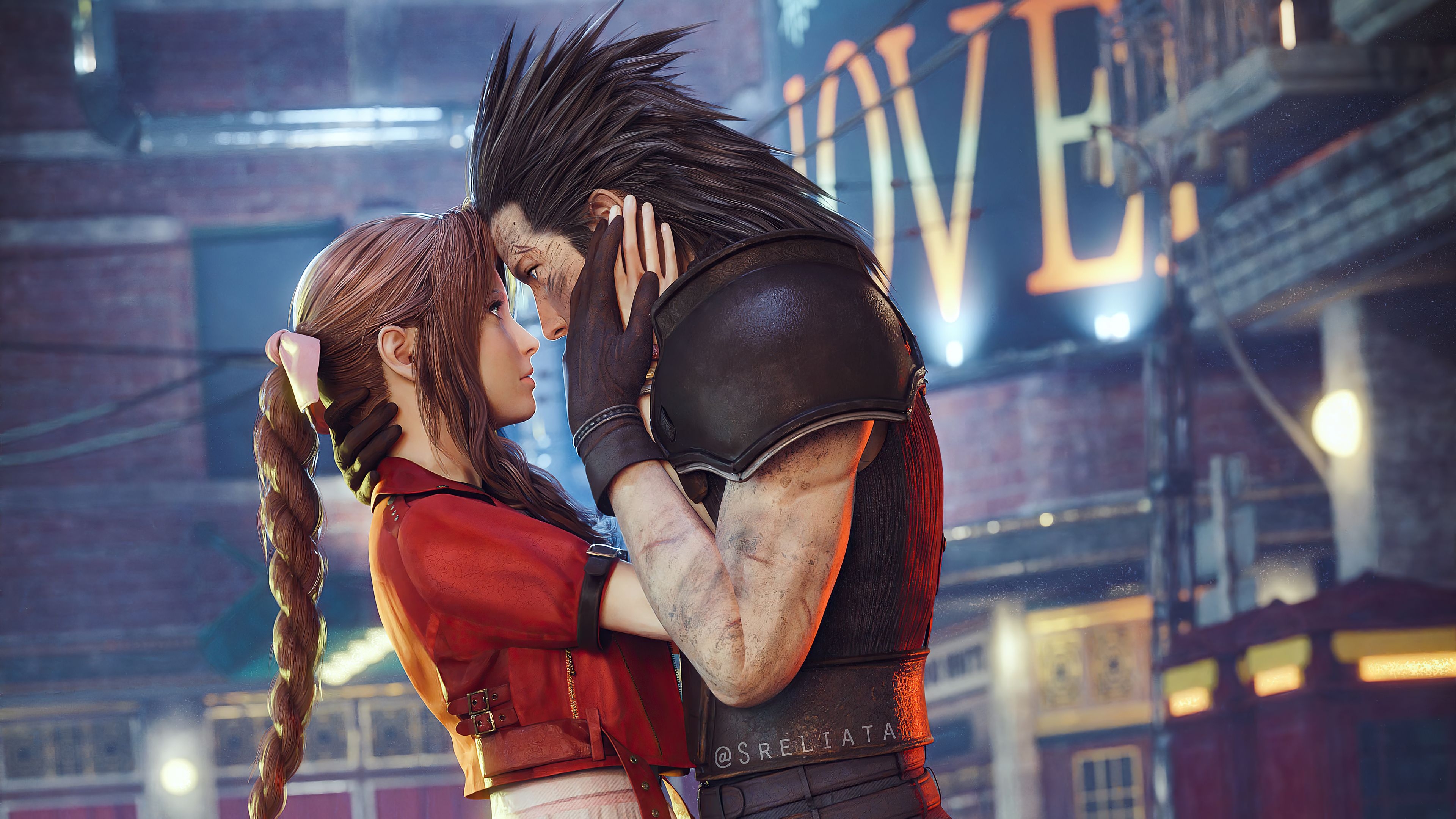 3840x2160 Aerith Gainsborough And Cloud Strife Final Fantasy 7 Remake 4k, HD Games, 4k Wallpaper, Image, Background, Photo and Picture, Desktop