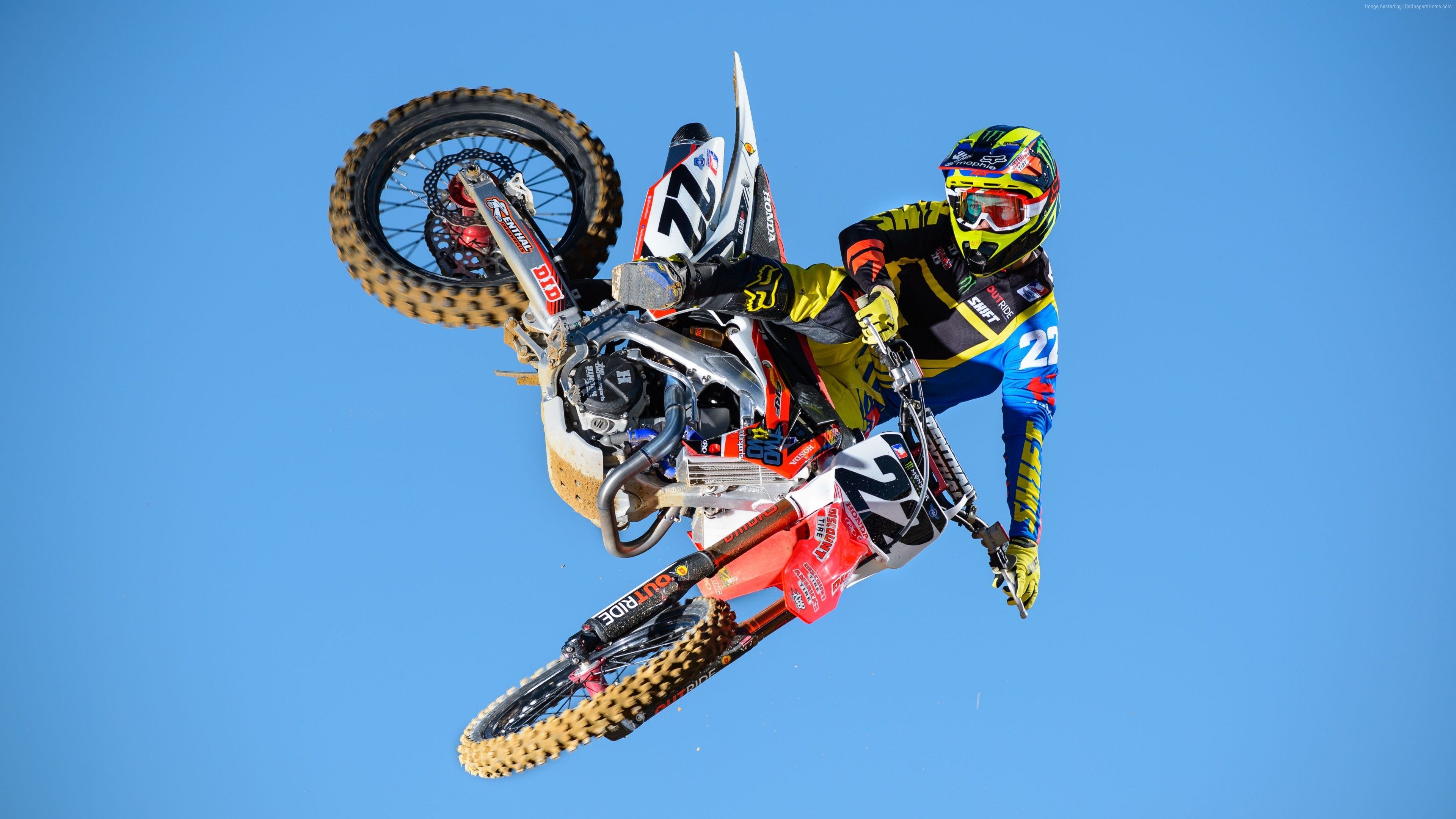 3840x2160 Wallpaper Chad Reed, motocross, fmx, rider, freestyle, maneuver, Flying Rider, Sport Wallpaper Download Resolution 4K Wallpaper, Desktop