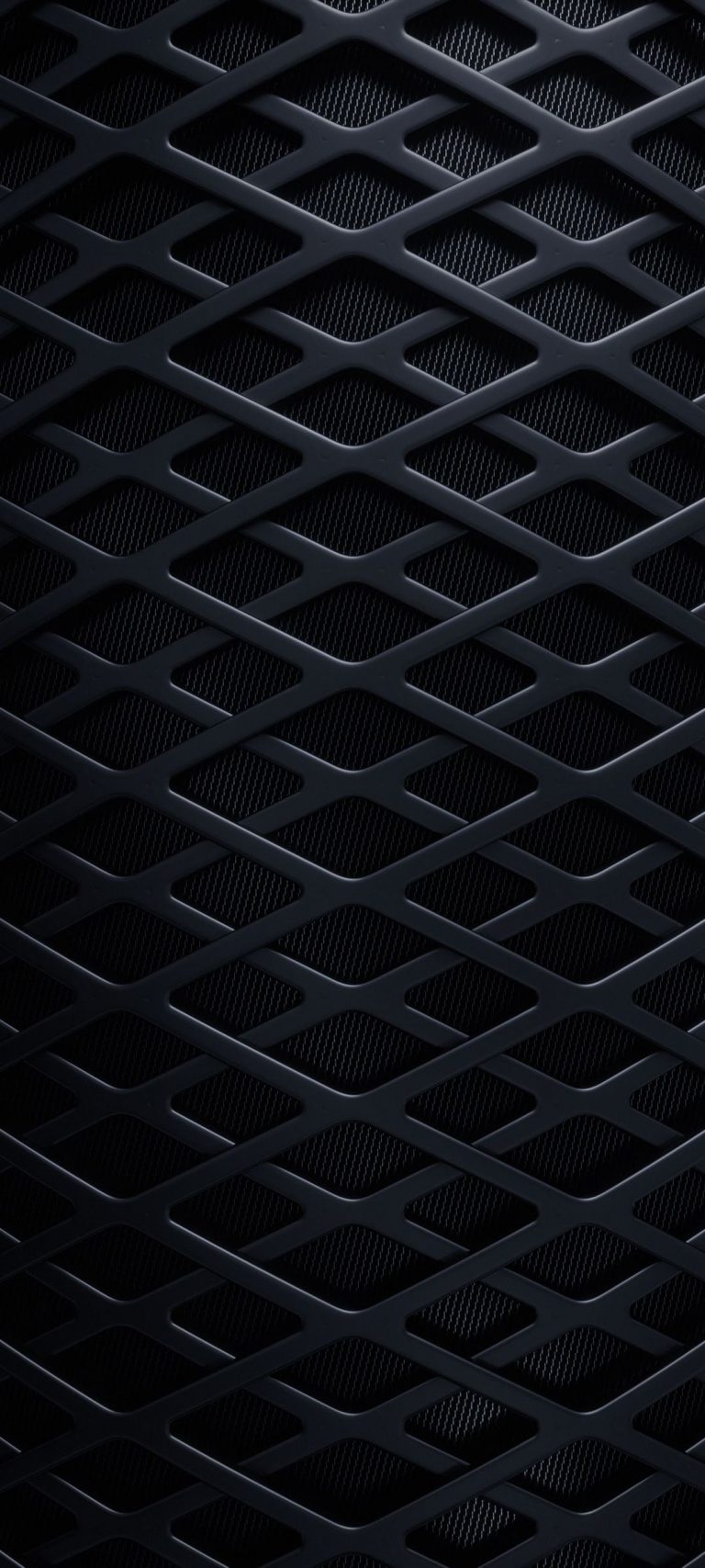 770x1710 Black Abstract 3D Design Phone Wallpaper, Phone