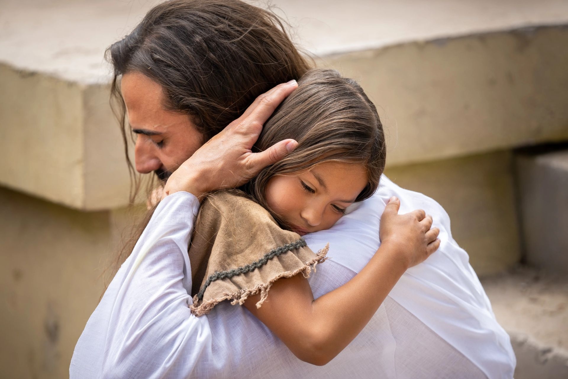 1920x1280 Jesus Christ Embraces a Young Girl, Desktop