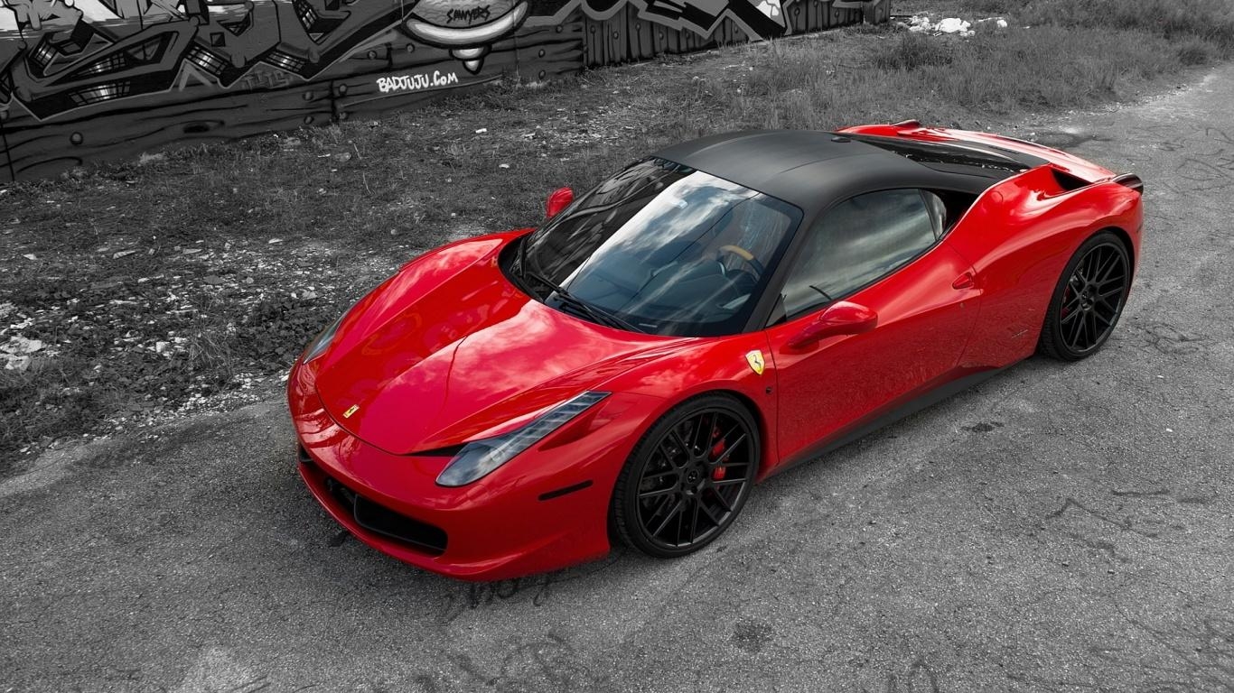 1370x770 Description: The Wallpaper above is Red ferrari 458 italia Wallpaper, Desktop