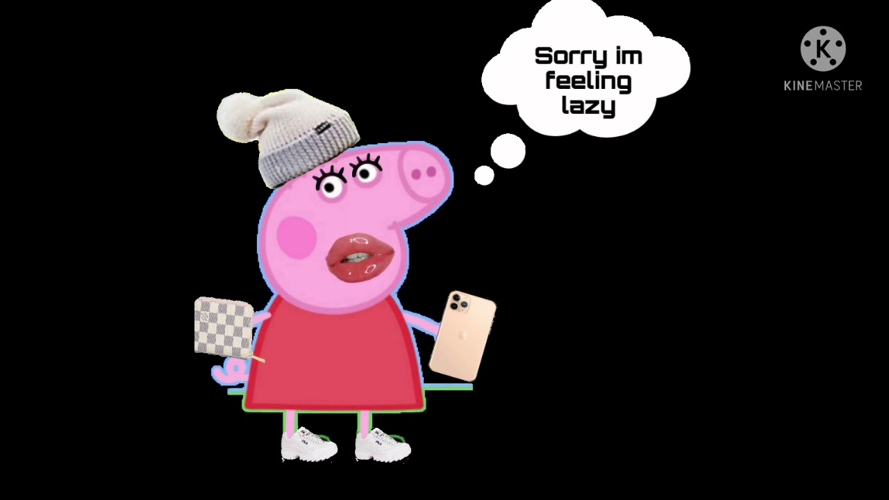 1280x720 One Day Im A Baddie Peppa Pig/ Turn Up Volume, Desktop