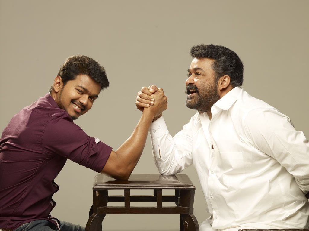 1030x770 Vijay, Kajal and Mohanlal 'Jilla' Movie Photo Shoot. Vijay actor, Movie photo, New movie posters, Desktop