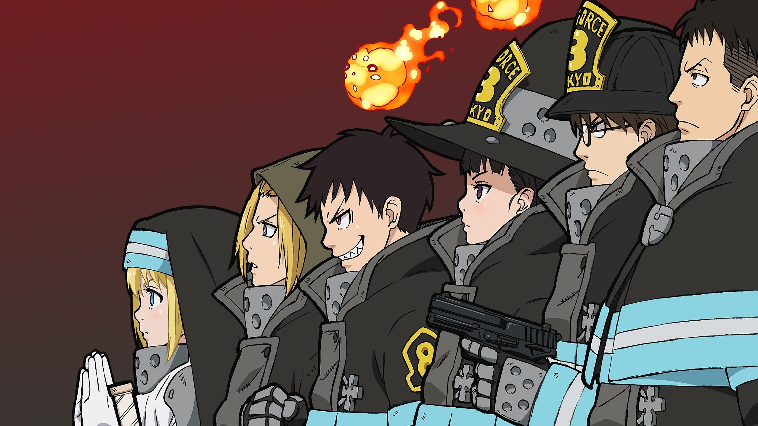 2560x1440 Fire Force Special Fire Force Company 8 Characters 4K, Desktop