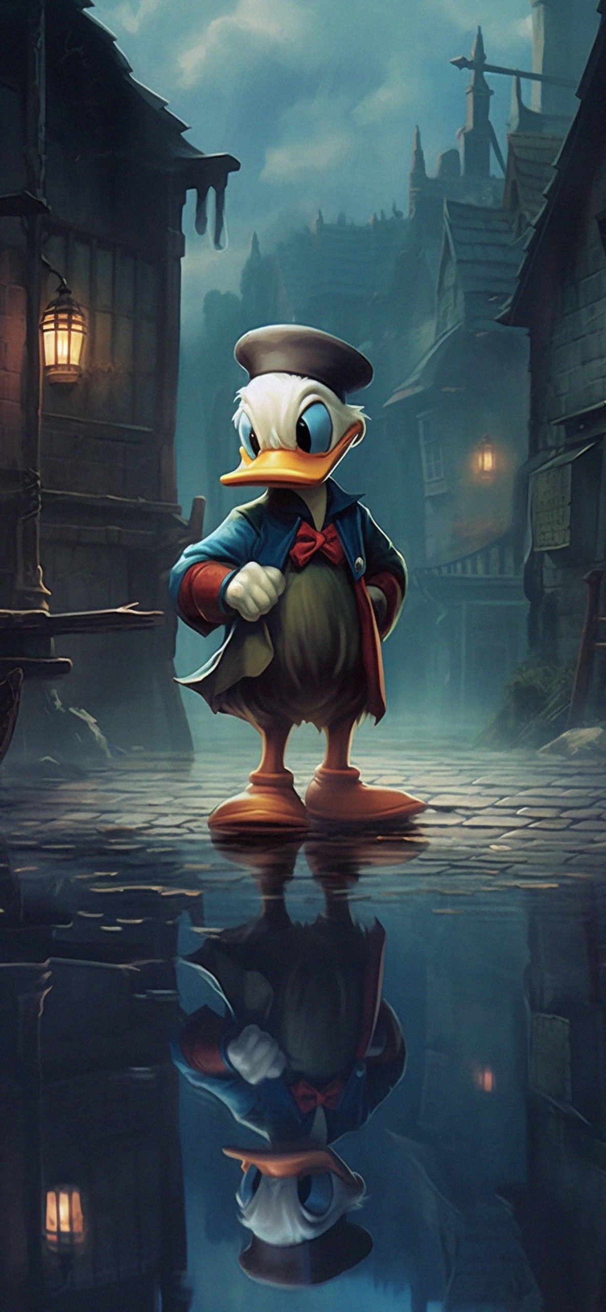 1190x2560 Donald Duck Aesthetic Wallpaper, Phone