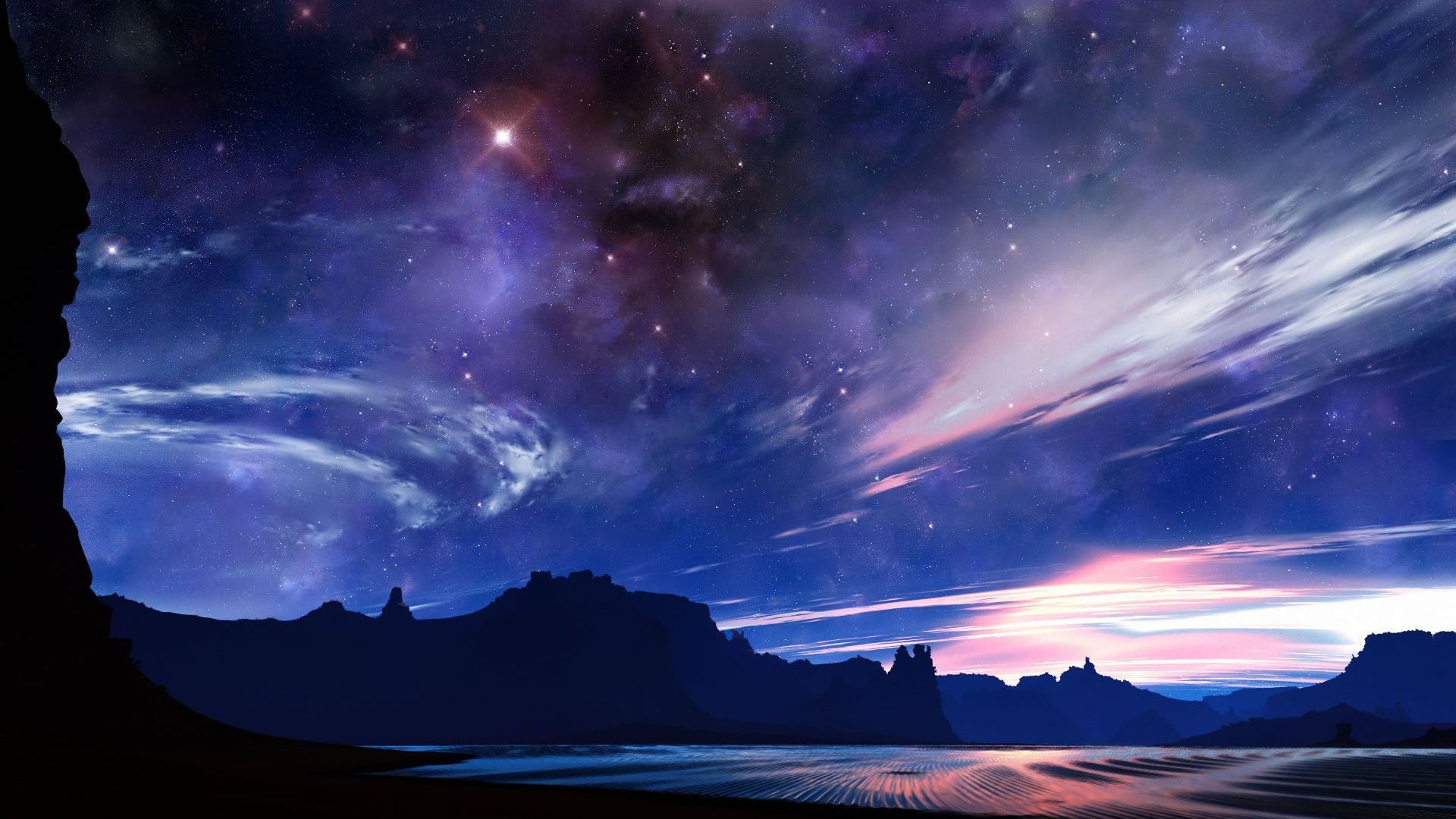 1920x1080 Gallery for night sky wallpaper, Desktop