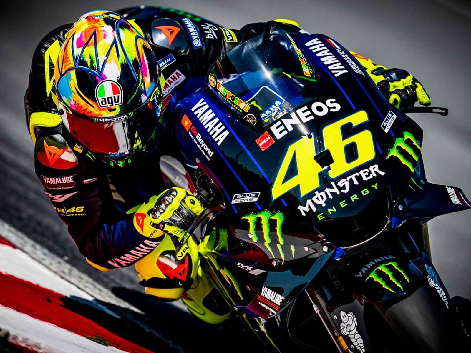 1600x1200 Valentino Rossi Debuts Winter Take a look at 2019 AGV Pista GP R, Desktop