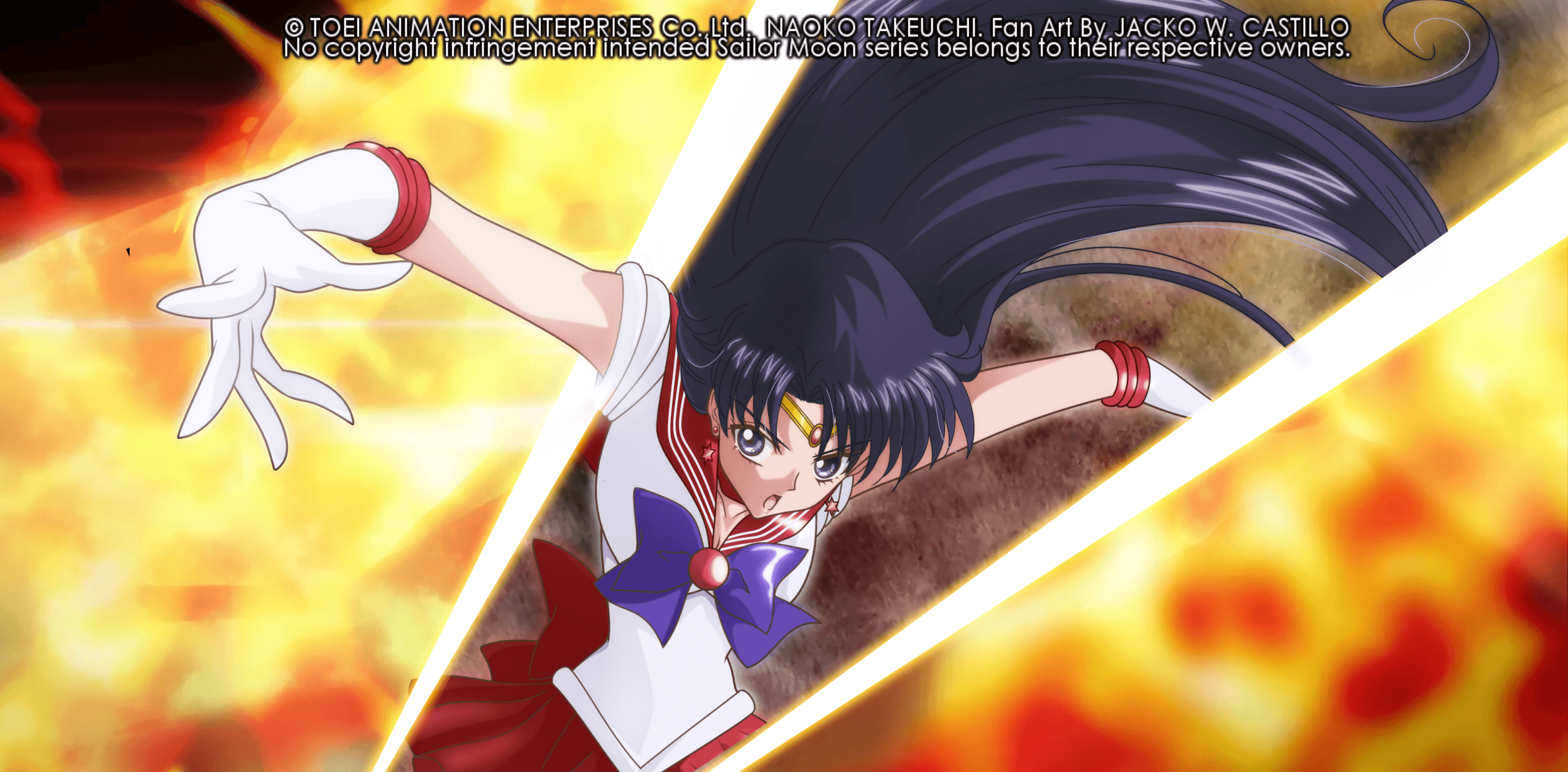 2500x1240 SAILOR MOON CRYSTAL 150 likes, Dual Screen