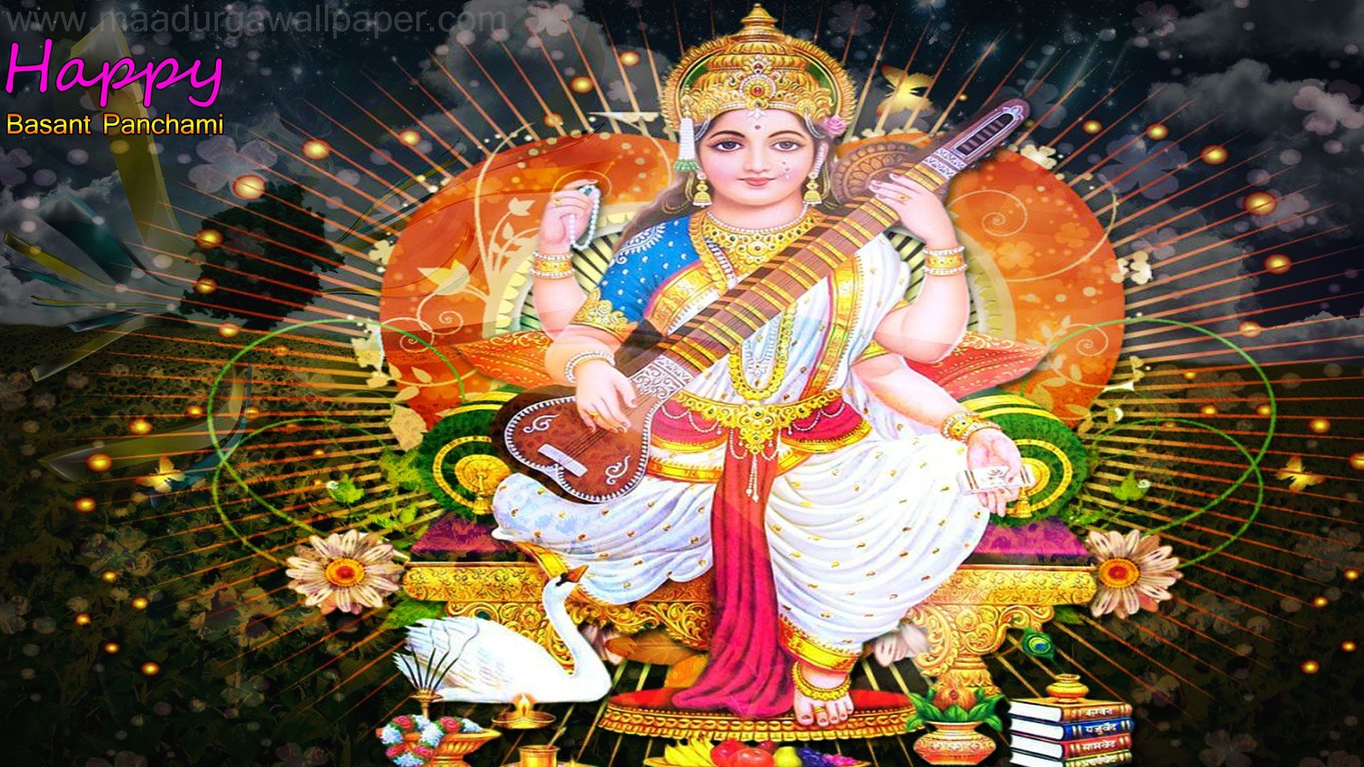 1920x1080 Goddess Saraswati pics & wallpaper download, Desktop