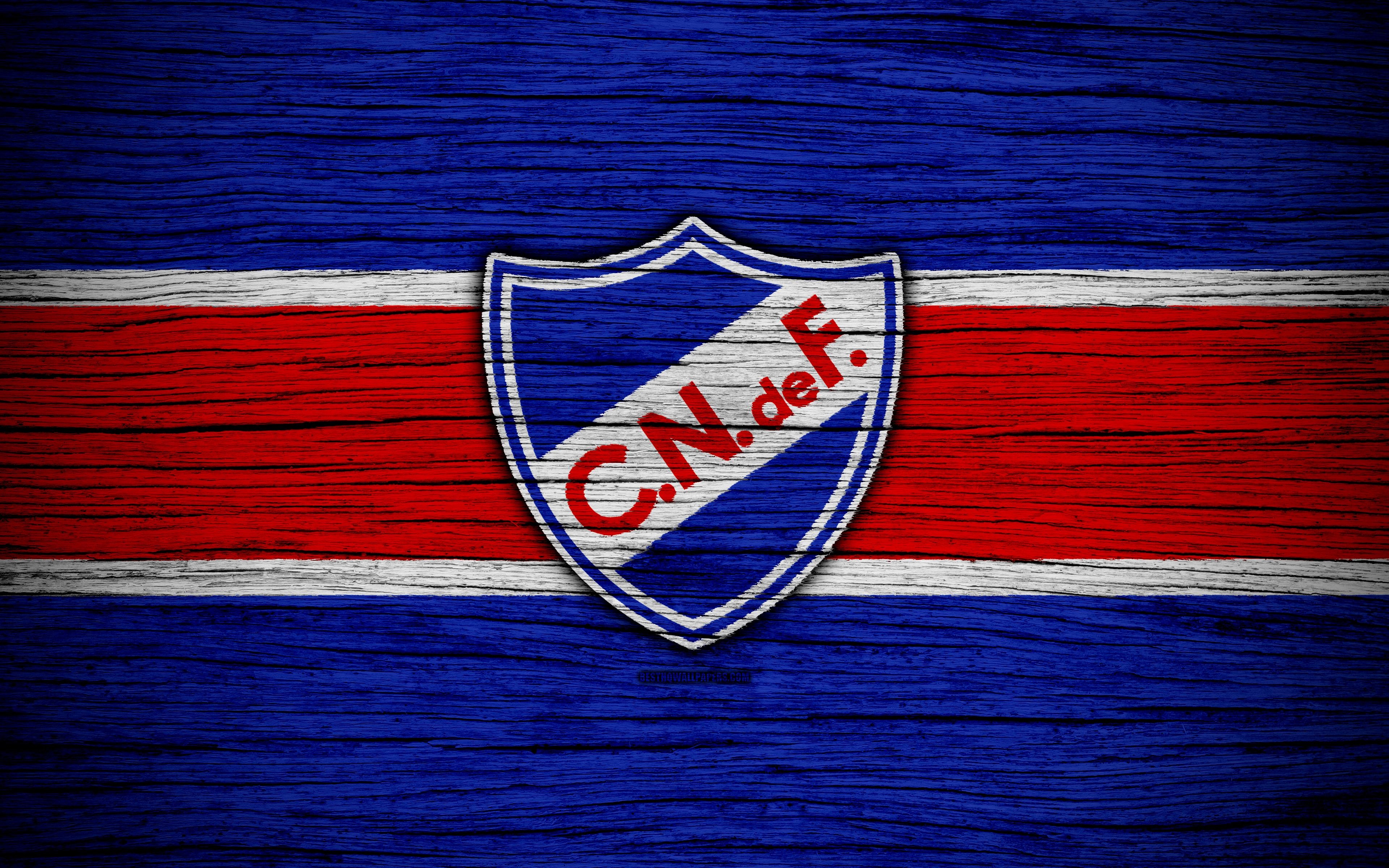 3840x2400 Download wallpaper 4k, Nacional FC, logo, Uruguayan Primera, Desktop