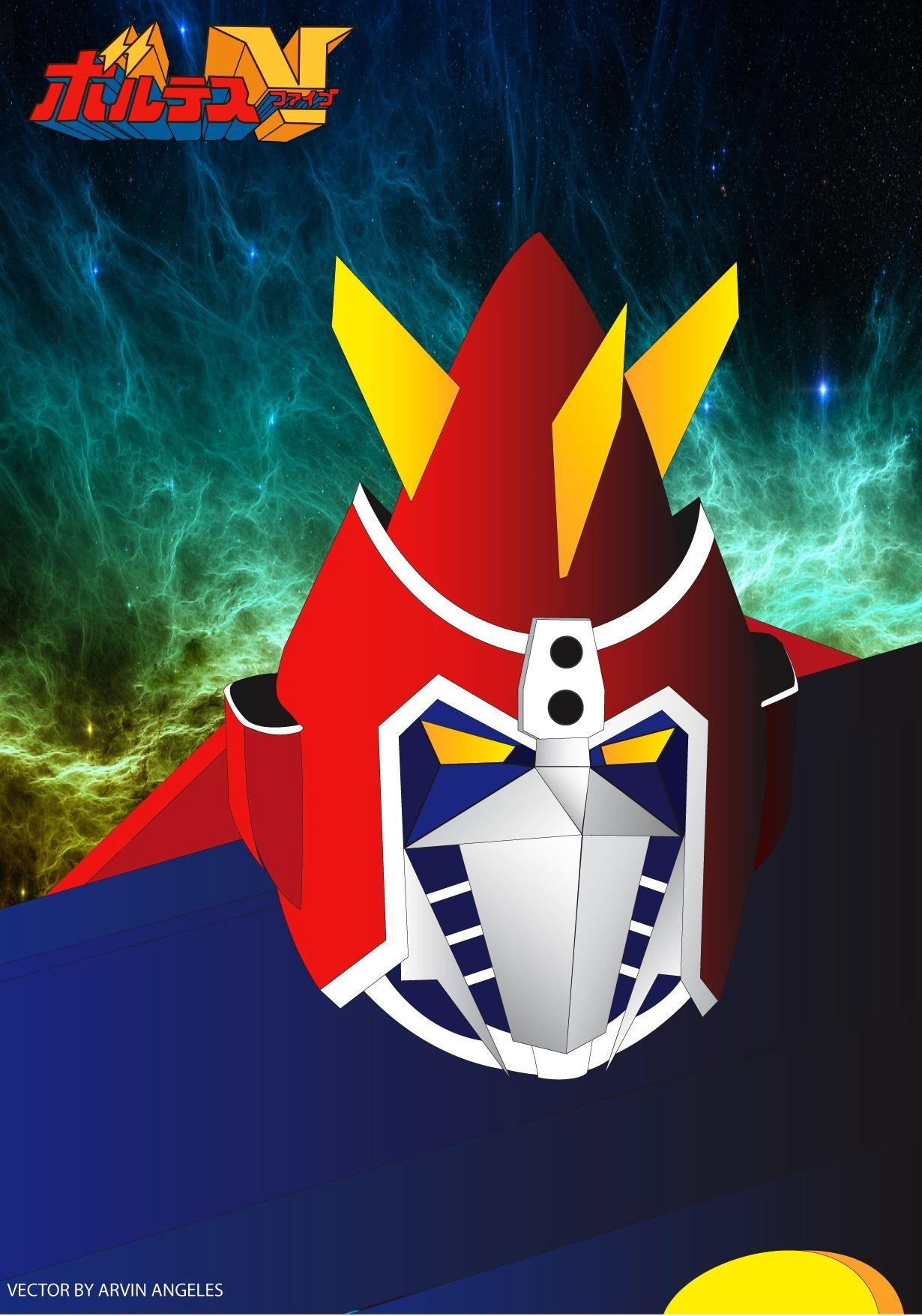 1230x1760 Voltes V face. Fan Made Art, Phone