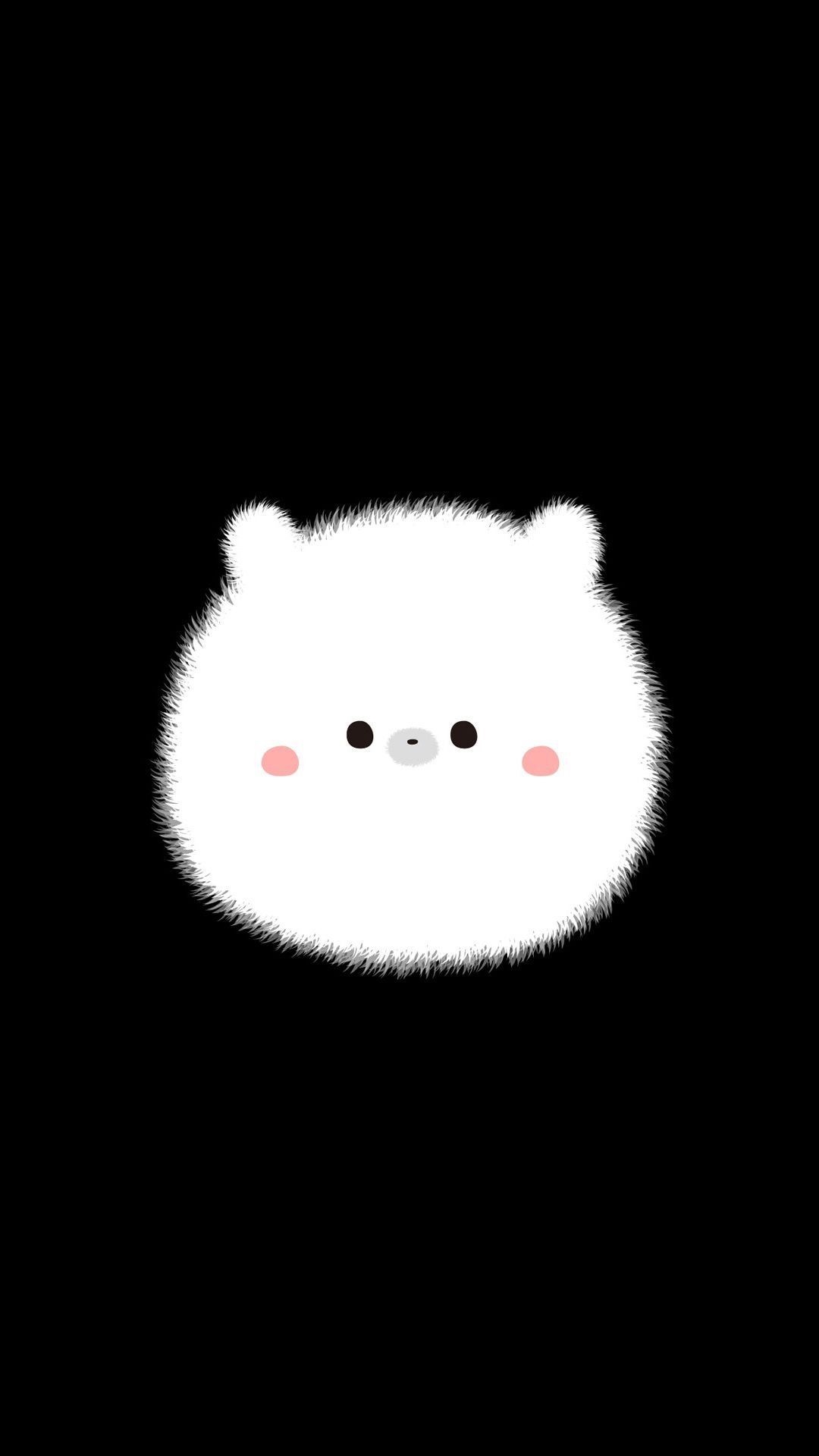 1080x1920 Bear #illustration #kids #white #black #cute #nice #animal. Ilustrator, Seni, Seni anime, Phone