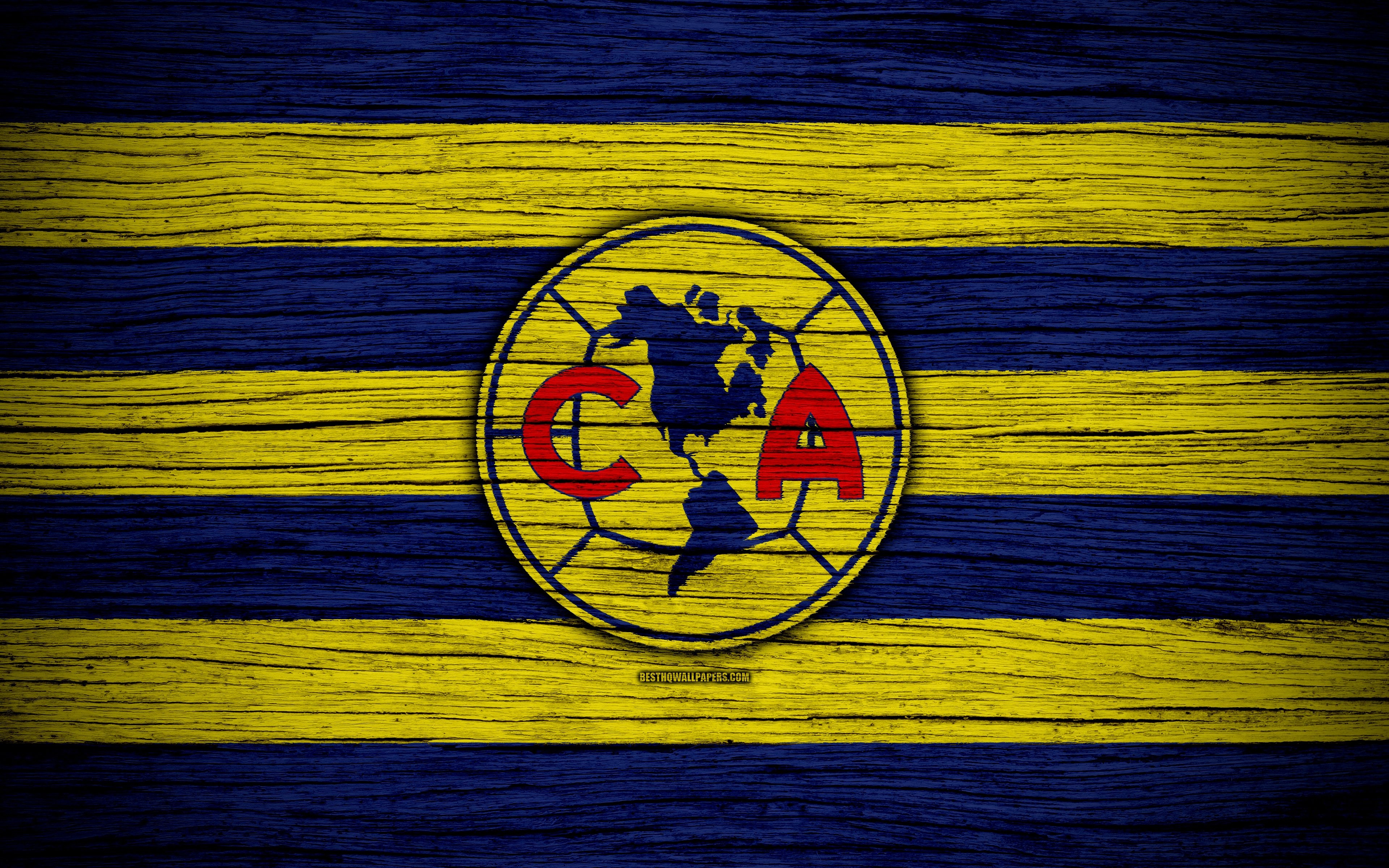 3840x2400 Download wallpaper Club America FC, 4k, Liga MX, football, Desktop