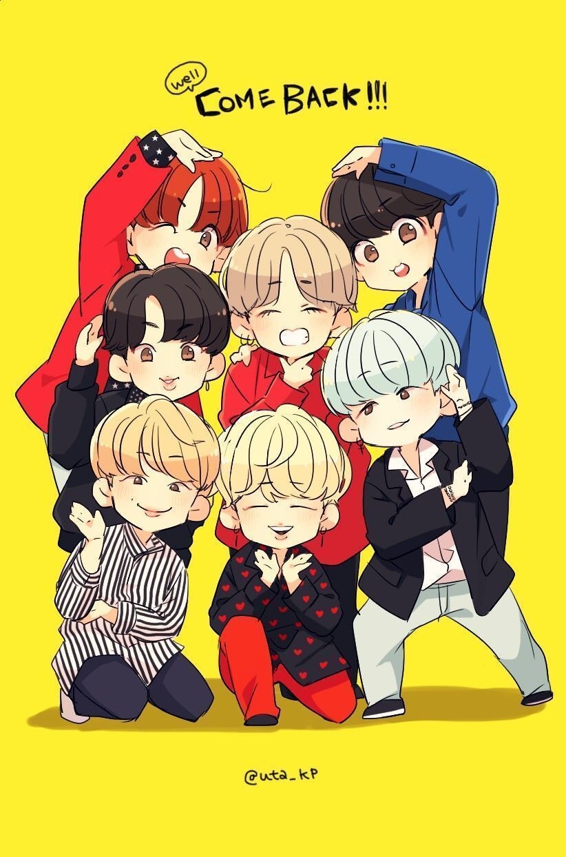 830x1250 BTS Cute Anime Wallpaper Free BTS Cute Anime Background, Phone