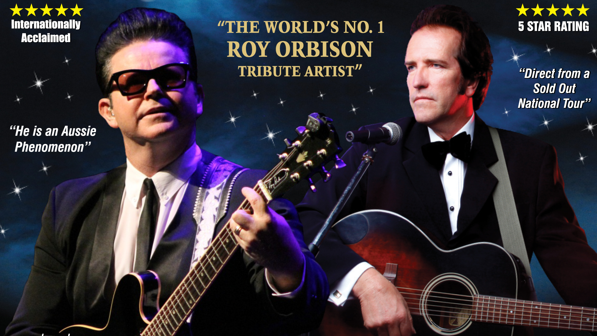 1920x1080 The Men in Black Tour Orbison & Johnny Cash. Castle Hill RSL, Desktop