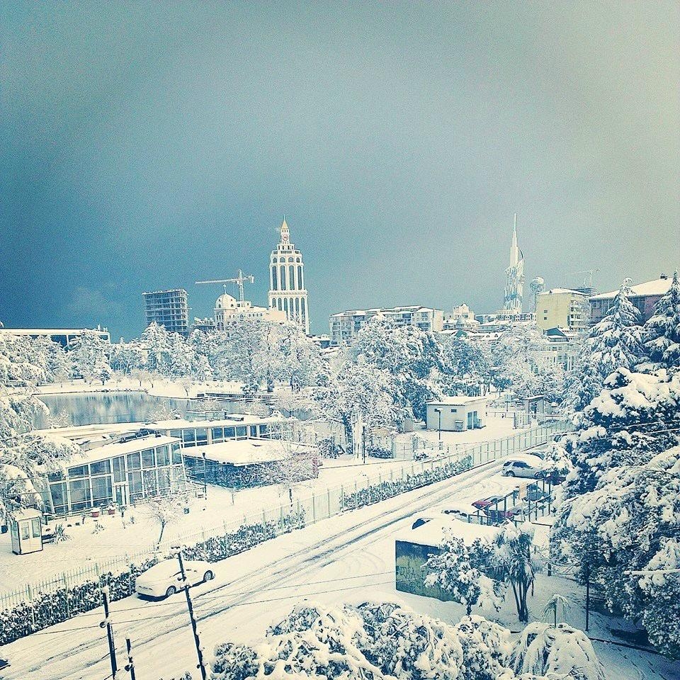 960x960 fascinating photo of winter Batumi that you can use as, Phone