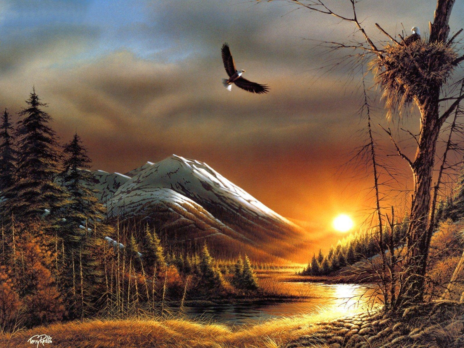 1600x1200 Free Art Wallpaper Terry Redlin Wallpaper  Wallpaper, Desktop