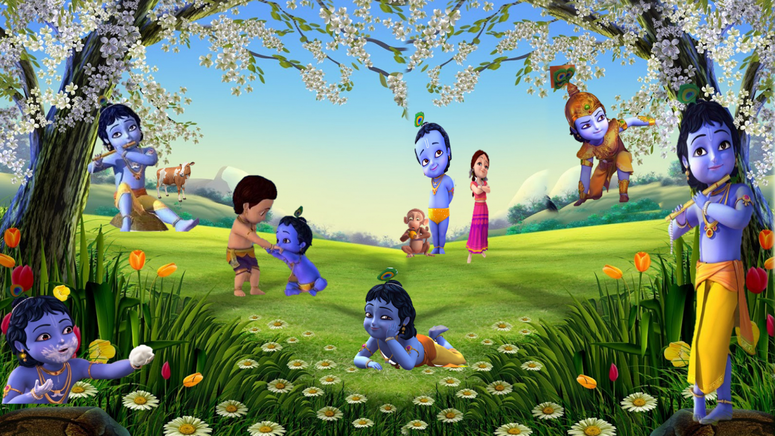 1540x870 Free download Disney HD Wallpaper Disney Cartoon Little Krishna HD Wallpaper [1600x1009] for your Desktop, Mobile & Tablet. Explore Krishna Wallpaper HD. Krishna Wallpaper for Desktop, Radha Krishna HD, Desktop