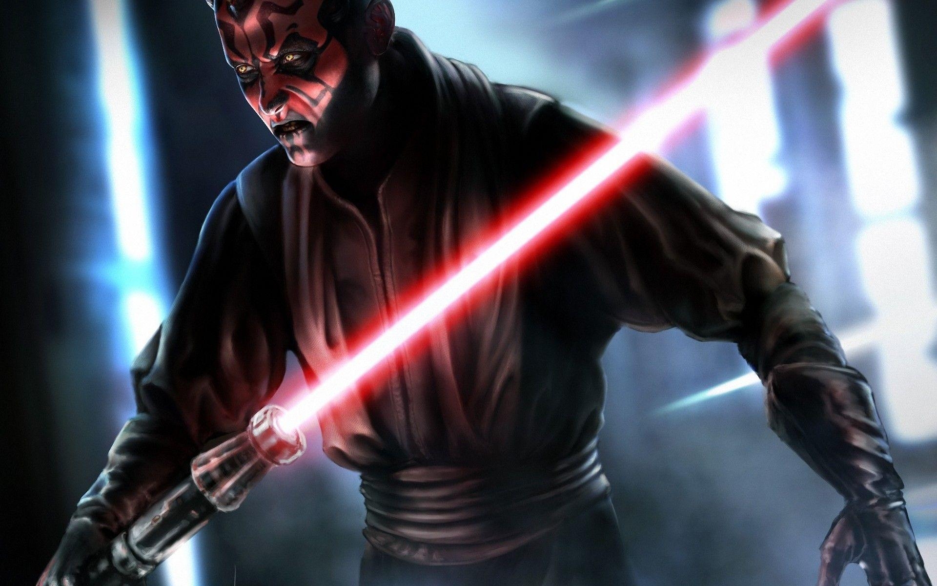 1920x1200 Art Jedi Star Wars Sith Darth Maul Sith Lord Sword Light Sci Fi, Desktop