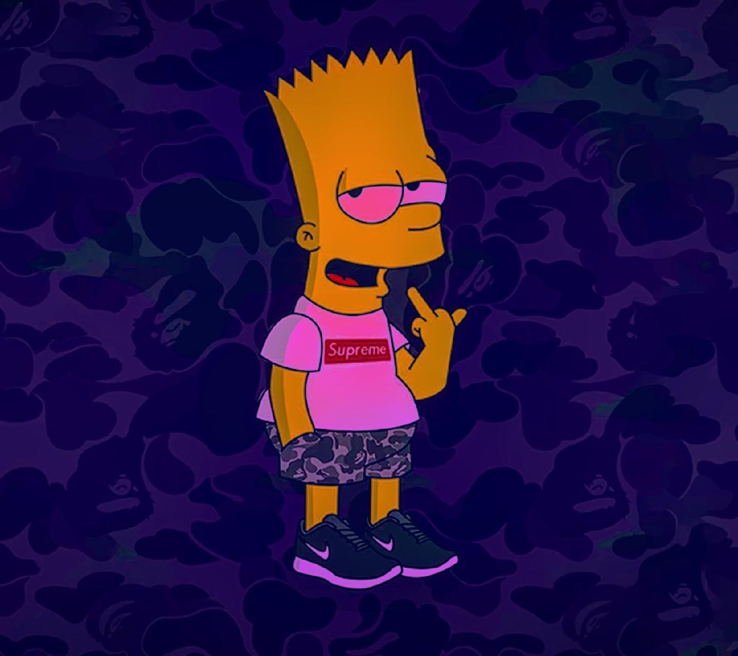 1440x1280 High Bart Simpson Supreme Wallpaper Free High Bart, Desktop