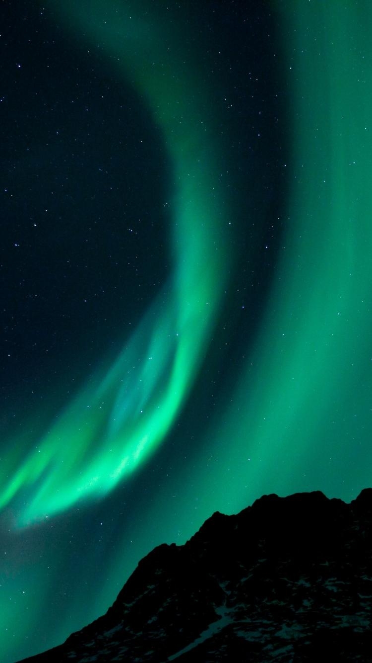 750x1340 Northern Lights Wallpaper Deskx1334 px, Phone