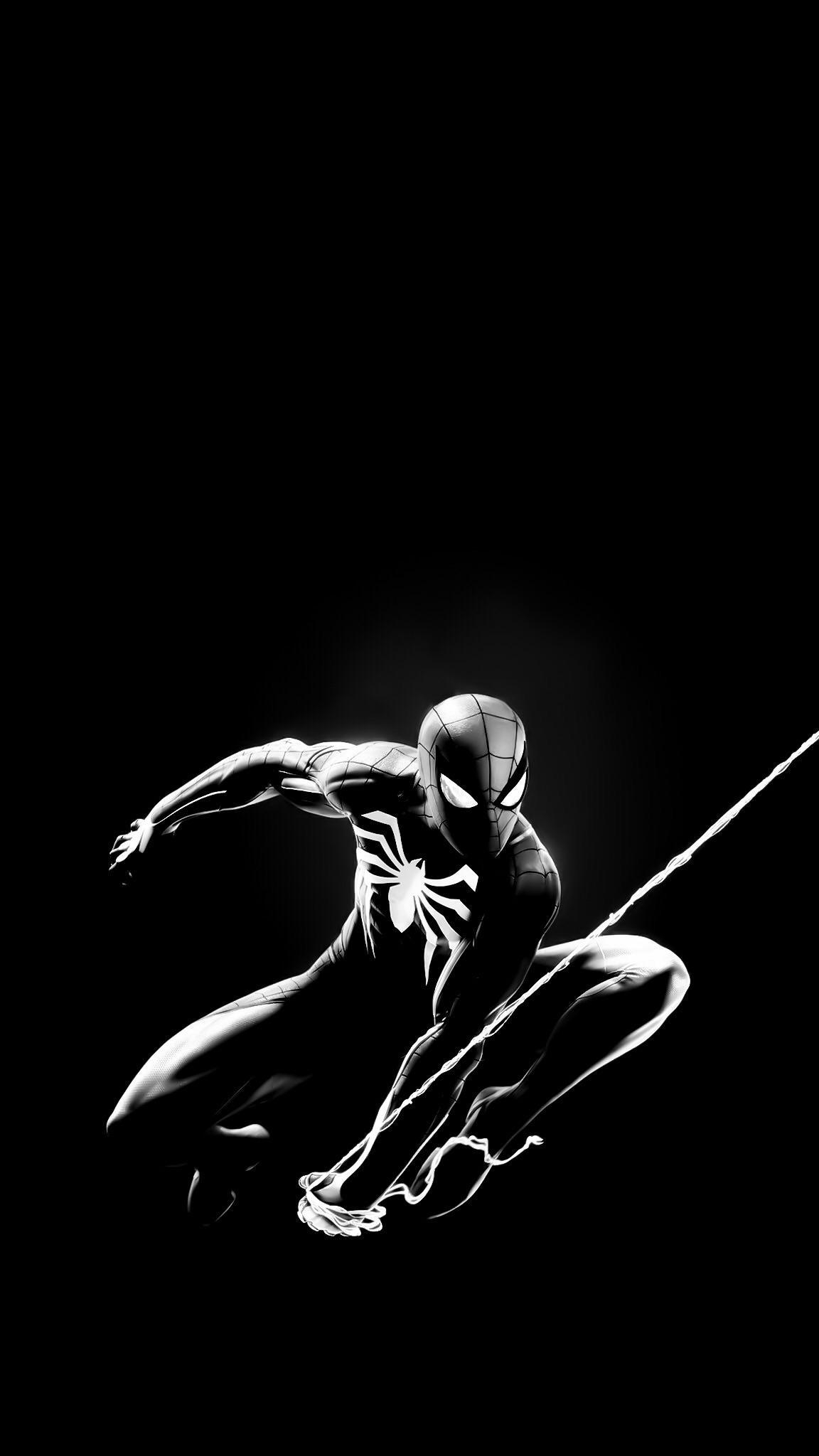 1160x2050 Spider Man Logo White Phone Wallpaper Free Spider Man, Phone