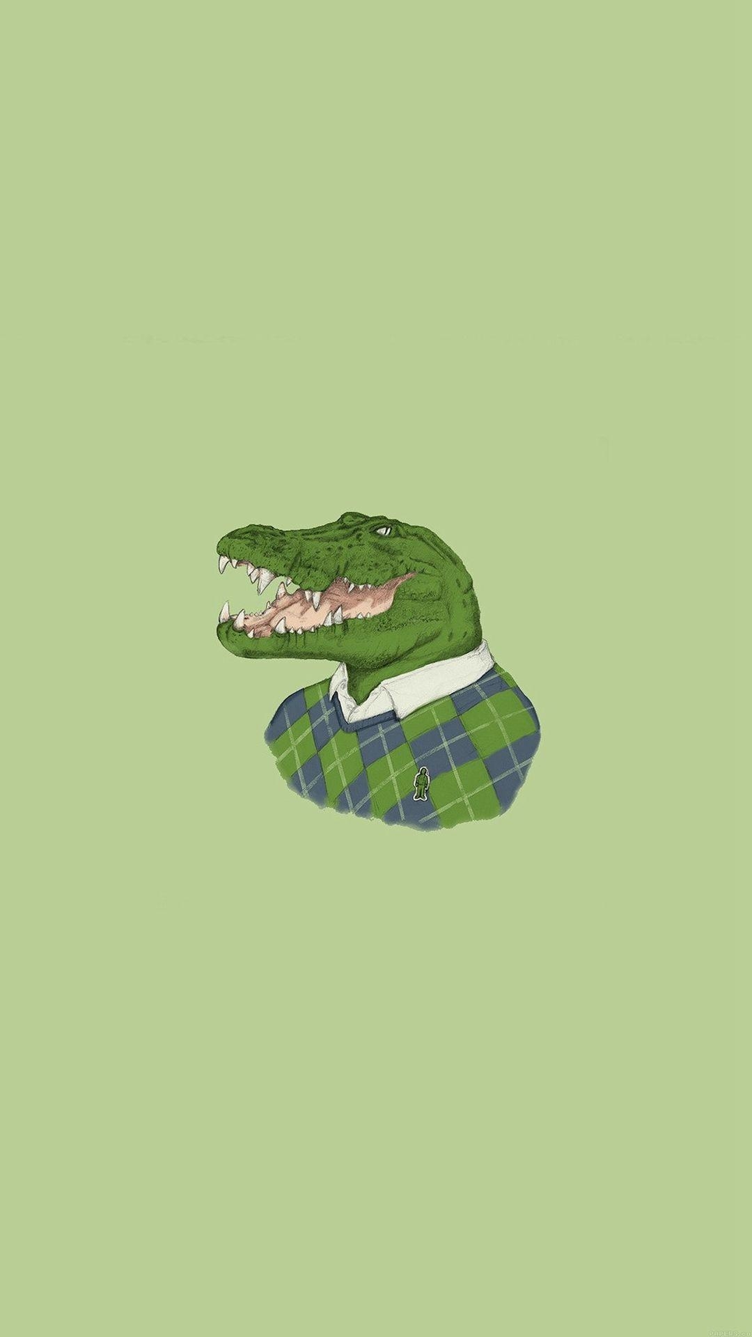 1080x1920 Lacoste Human Animal Minimal Art Illust Green #iPhone #plus, Phone